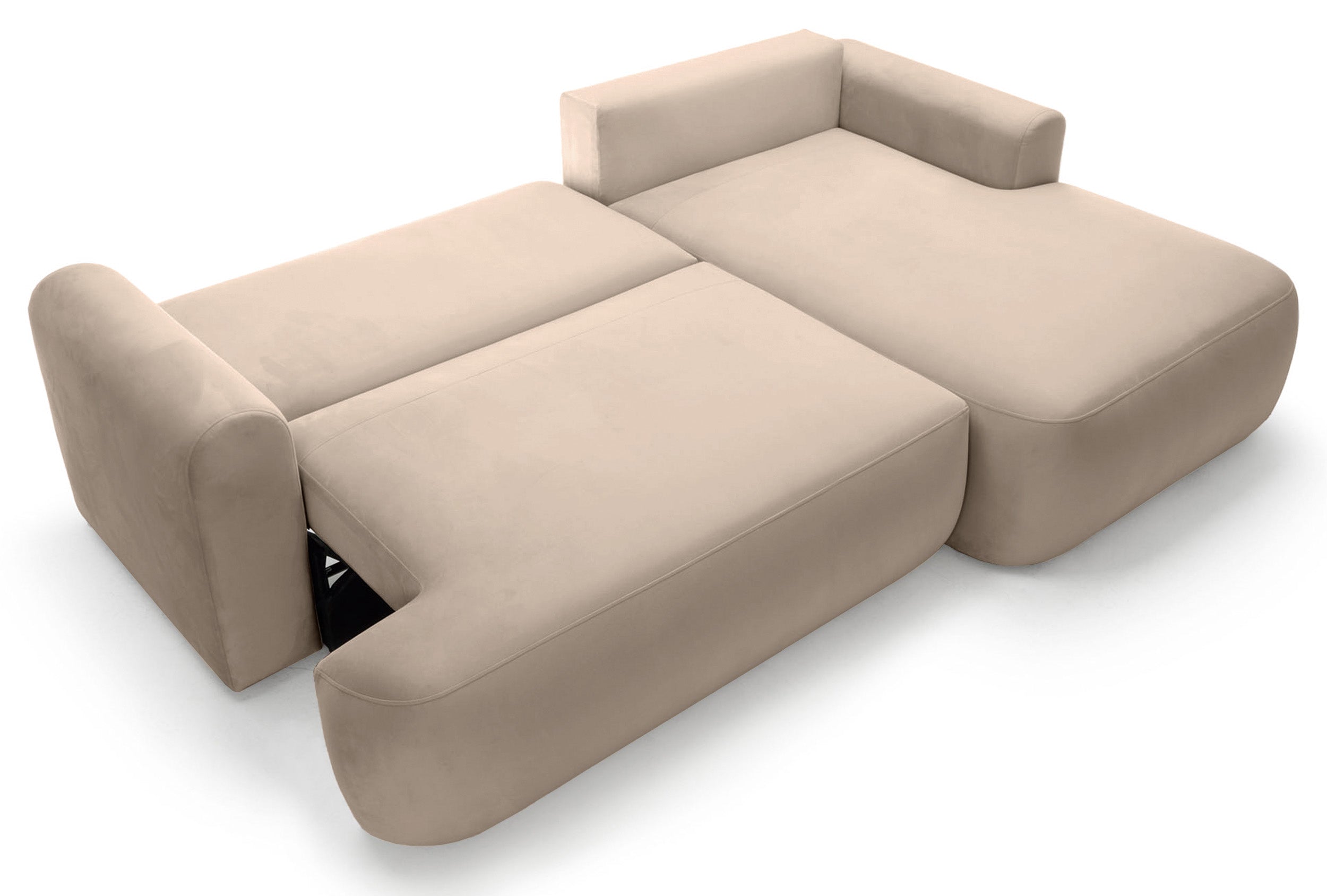 selsey-ovo-ecksofa-rechts-mit-schlaffunktion-und-stauraum-beige-velours-l-f-rmig image 1
