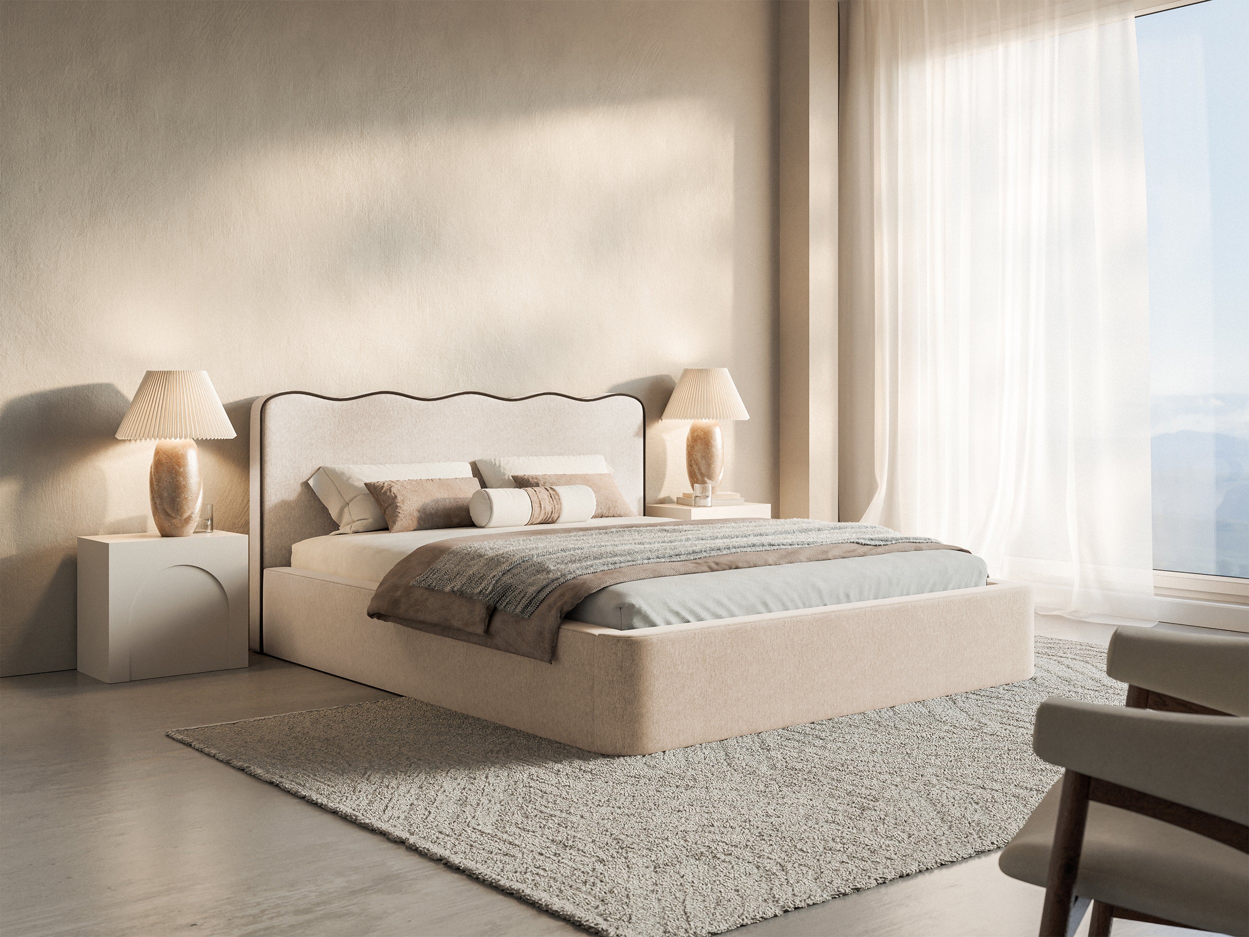 selsey-duney-polsterbett-140x200-cm-hellbeige-geflecht image 2