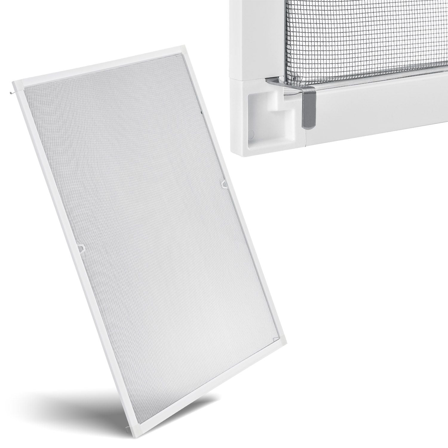 juskys-fliegengitter-f-r-fenster-80x100-cm-wei-insektenschutz-mit-alurahmen image 1