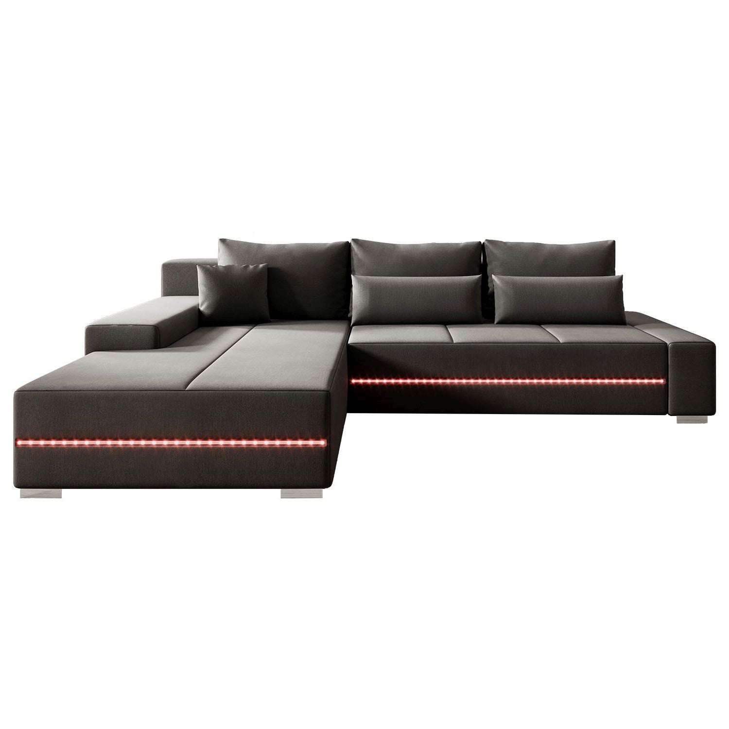 juskys-sofa-davos-mit-led-wohnlandschaft-mit-schlaffunktion-und-bettkasten image 1