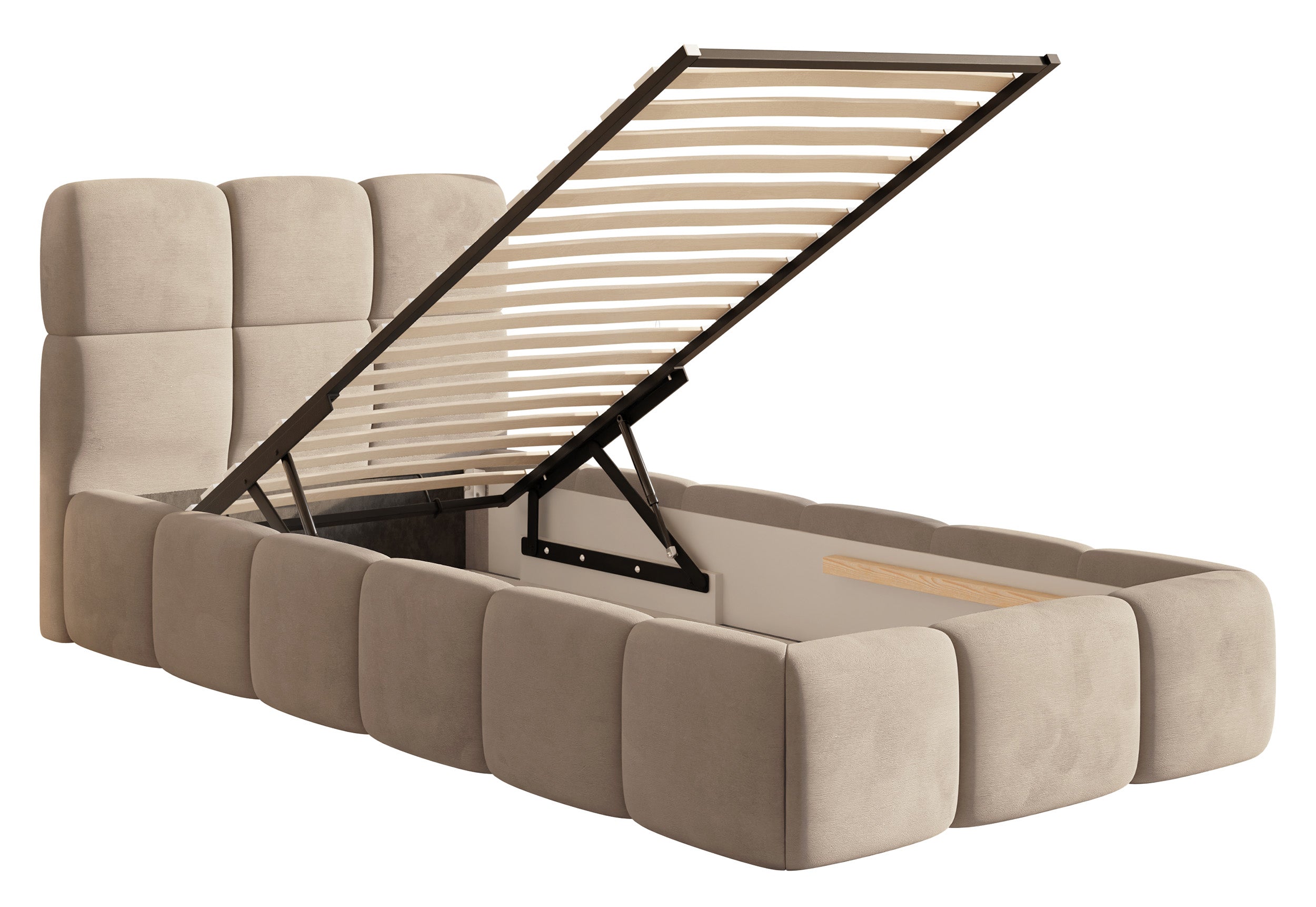 selsey-cloudy-polsterbett-90x200-cm-mit-stauraum-beige-velours-wasserabweisend-m image 3