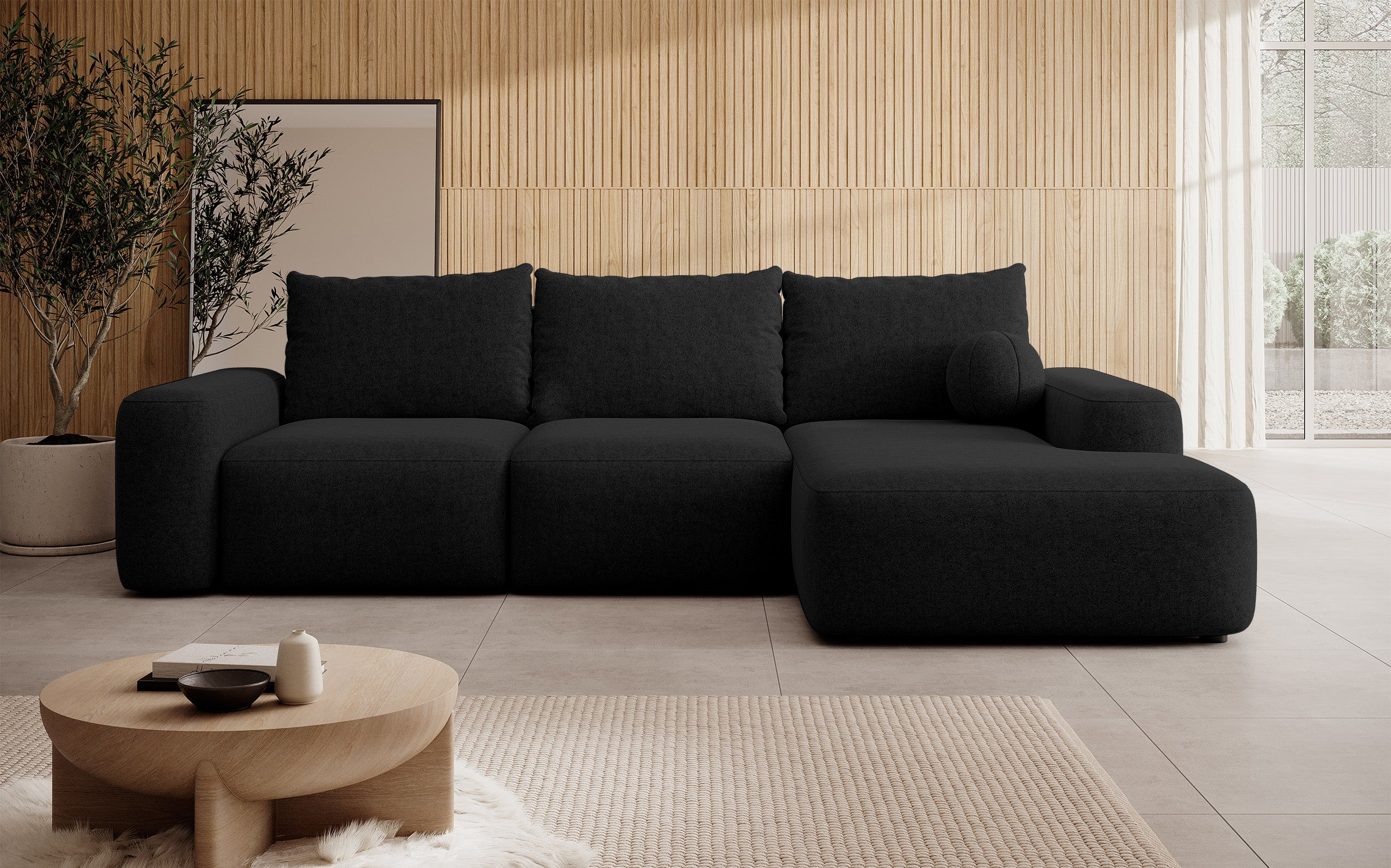 selsey-carnos-ecksofa-l-form-rechts-mit-schlaffunktion-schwarz-chenille image 3