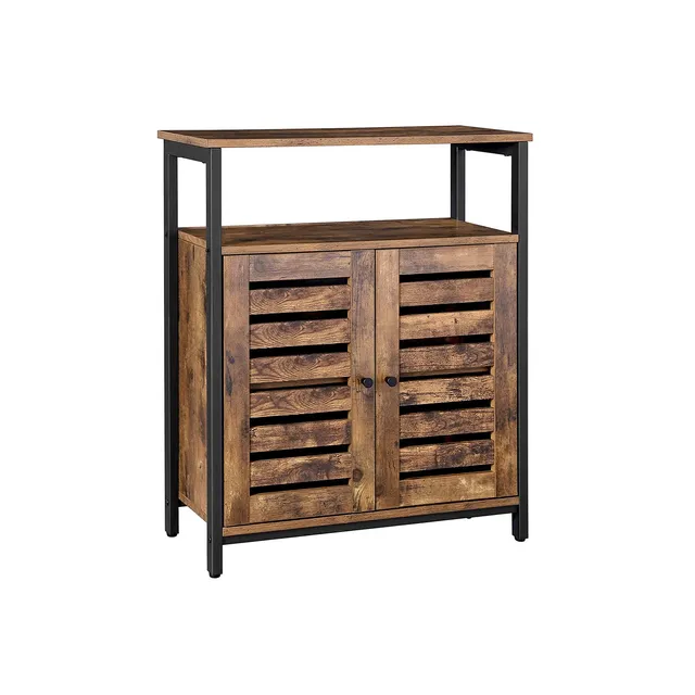 vasagle-sideboard-mit-lamellent-ren-im-industriestil-beistellschrank image 1