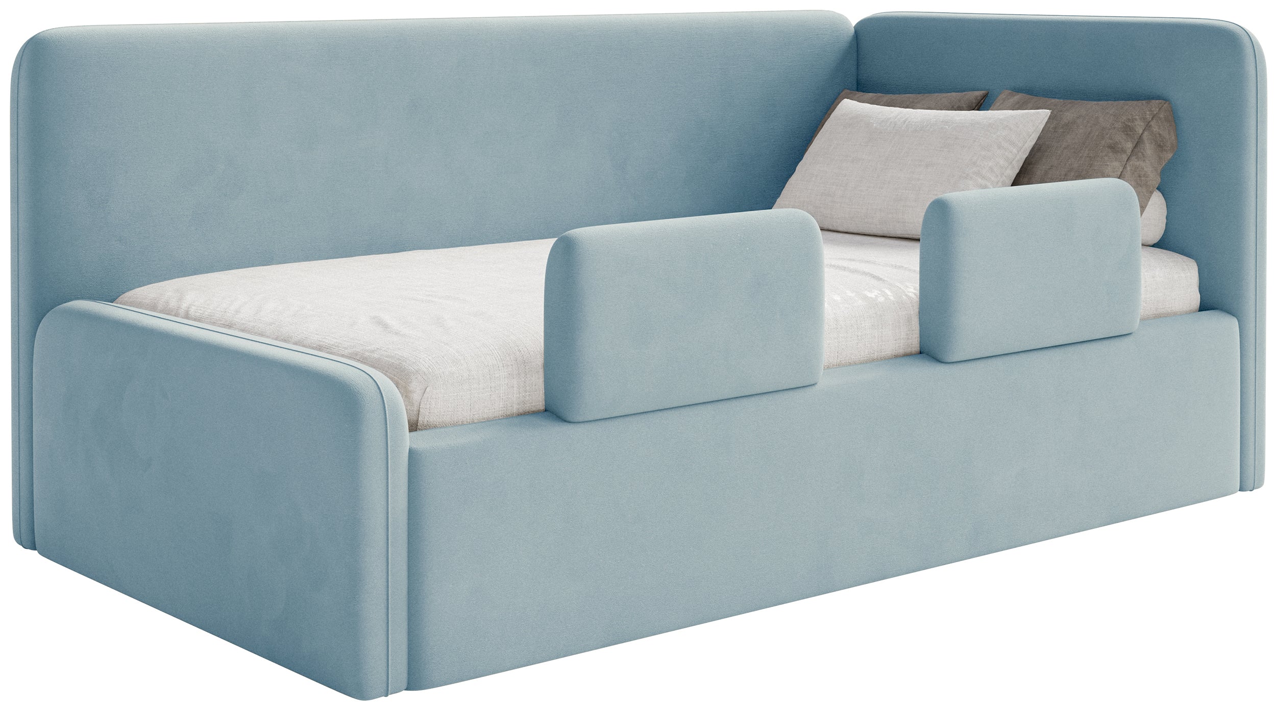 selsey-fanklo-jugendbett-120x200-rechts-mit-matratze-stauraum-blauer-samt image 1