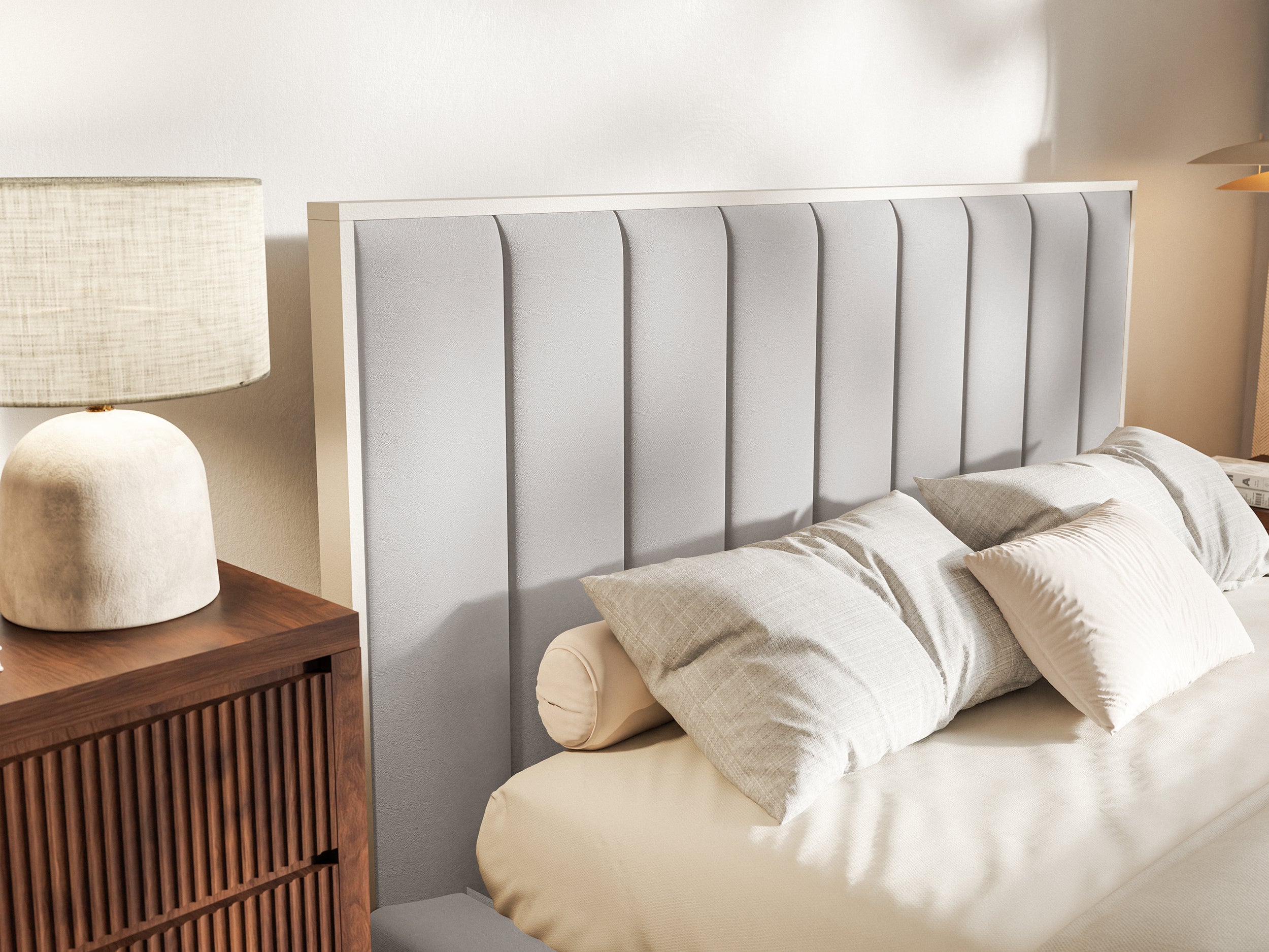 selsey-togents-polsterbett-160x200-cm-hellgrauer-velours-wasserabweisend-mit-led image 4
