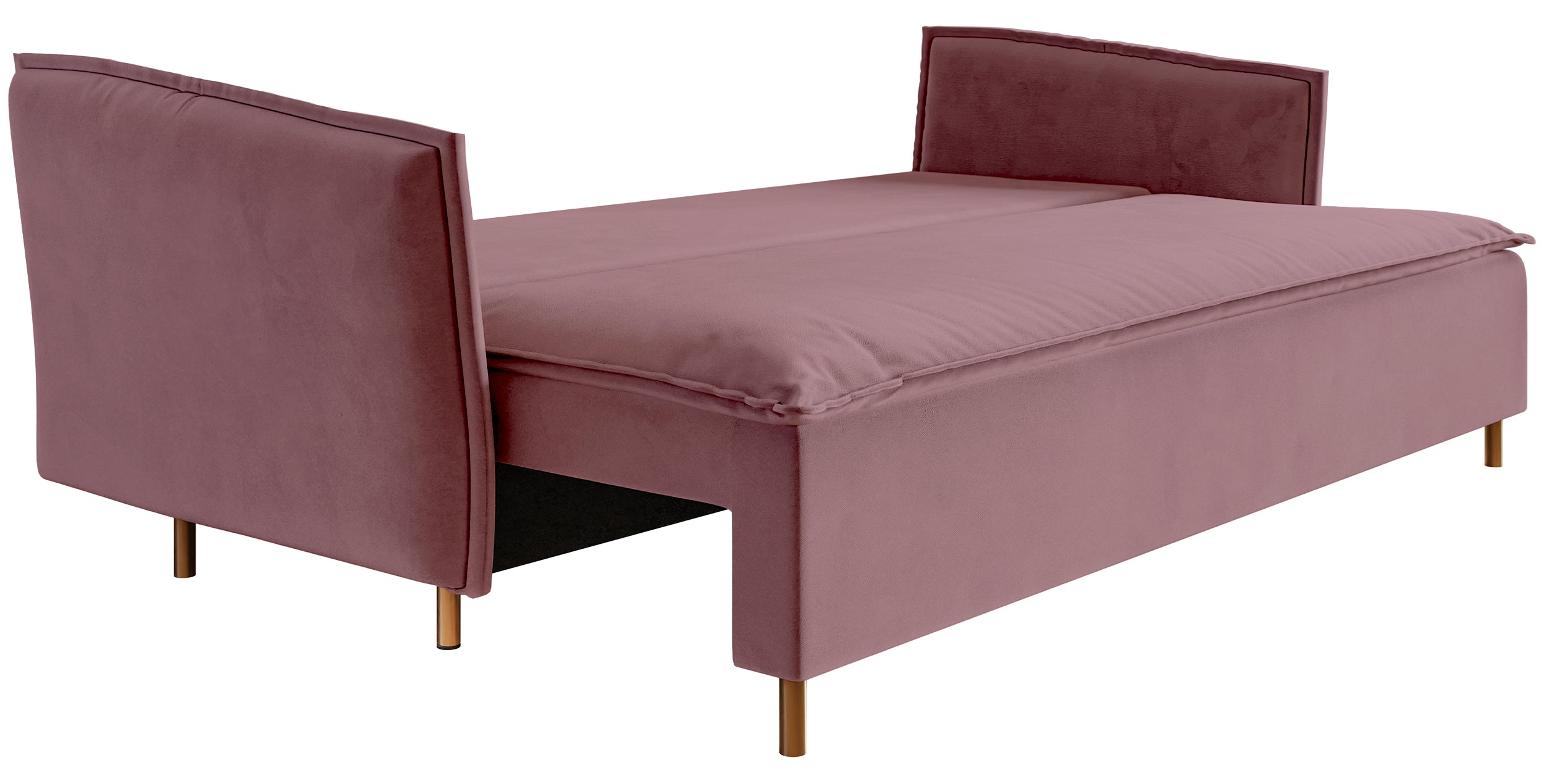 selsey-ummo-dreisitziges-schlafsofa-mit-stauraum-rosa-velours-goldbeine image 3