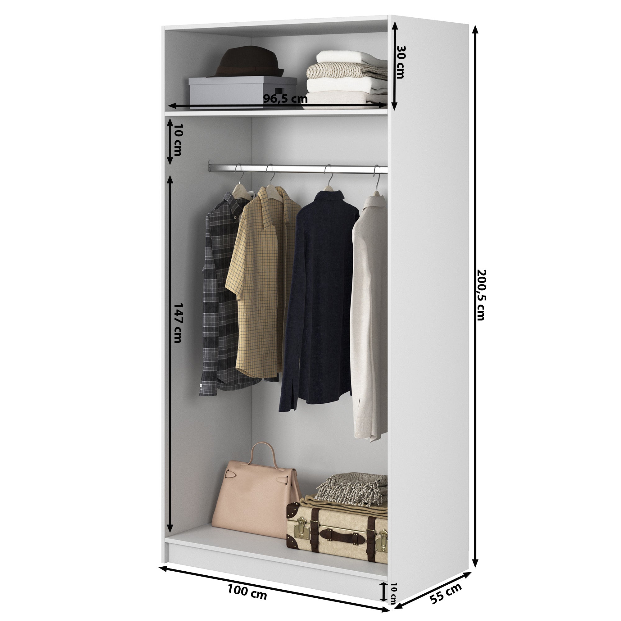 selsey-frame-zweifl-geliger-rahmenkleiderschrank-mit-100-cm-kleiderstange-wei image 7