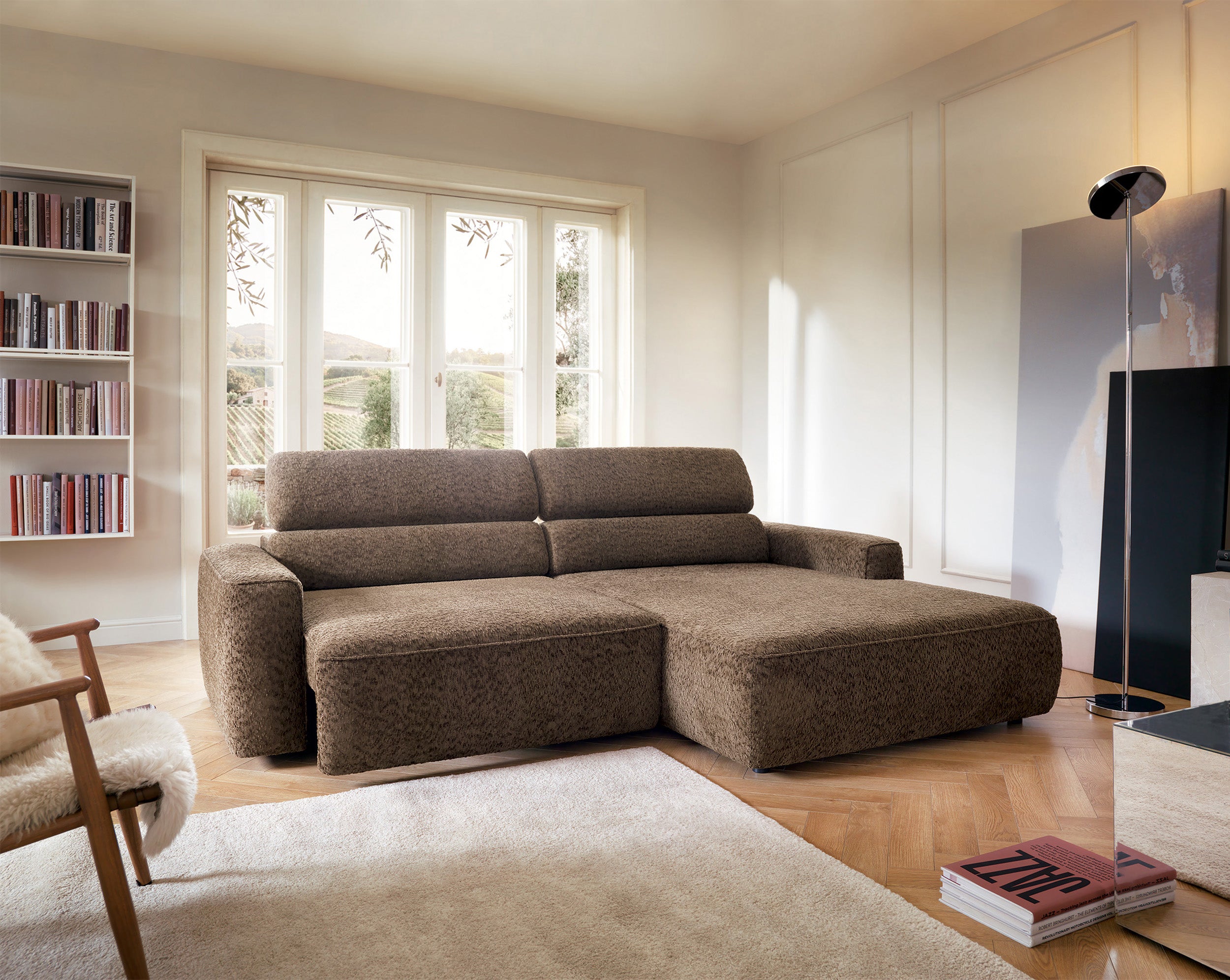 selsey-fando-ecksofa-l-f-rmig-rechts-mit-elektrisch-ausziehbarer-sitzfl-che-brau image 3