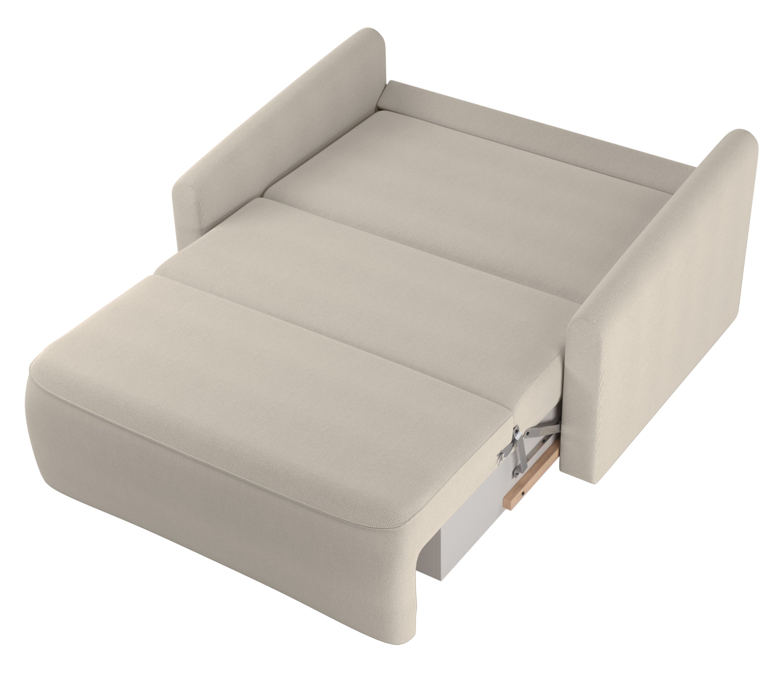 selsey-poppino-ausziehbares-zweiersofa-mit-stauraum-cremefarbener-chenille-stoff image 5
