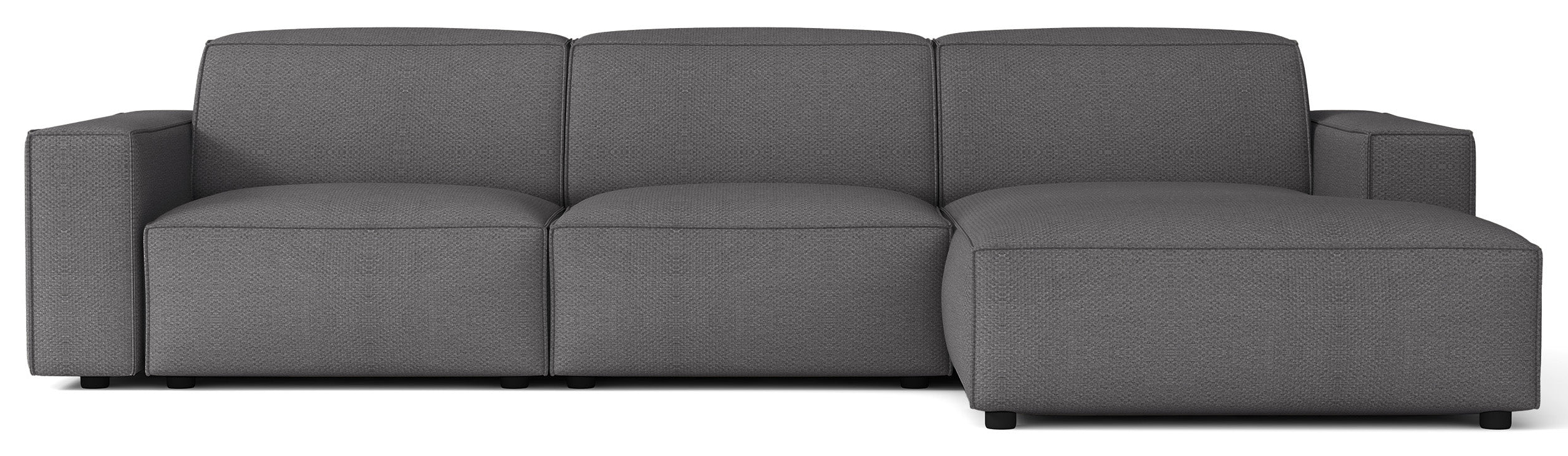 selsey-sellmo-modulares-ecksofa-l-form-rechts-dunkelgrauer-chenille-hydrophob image 1