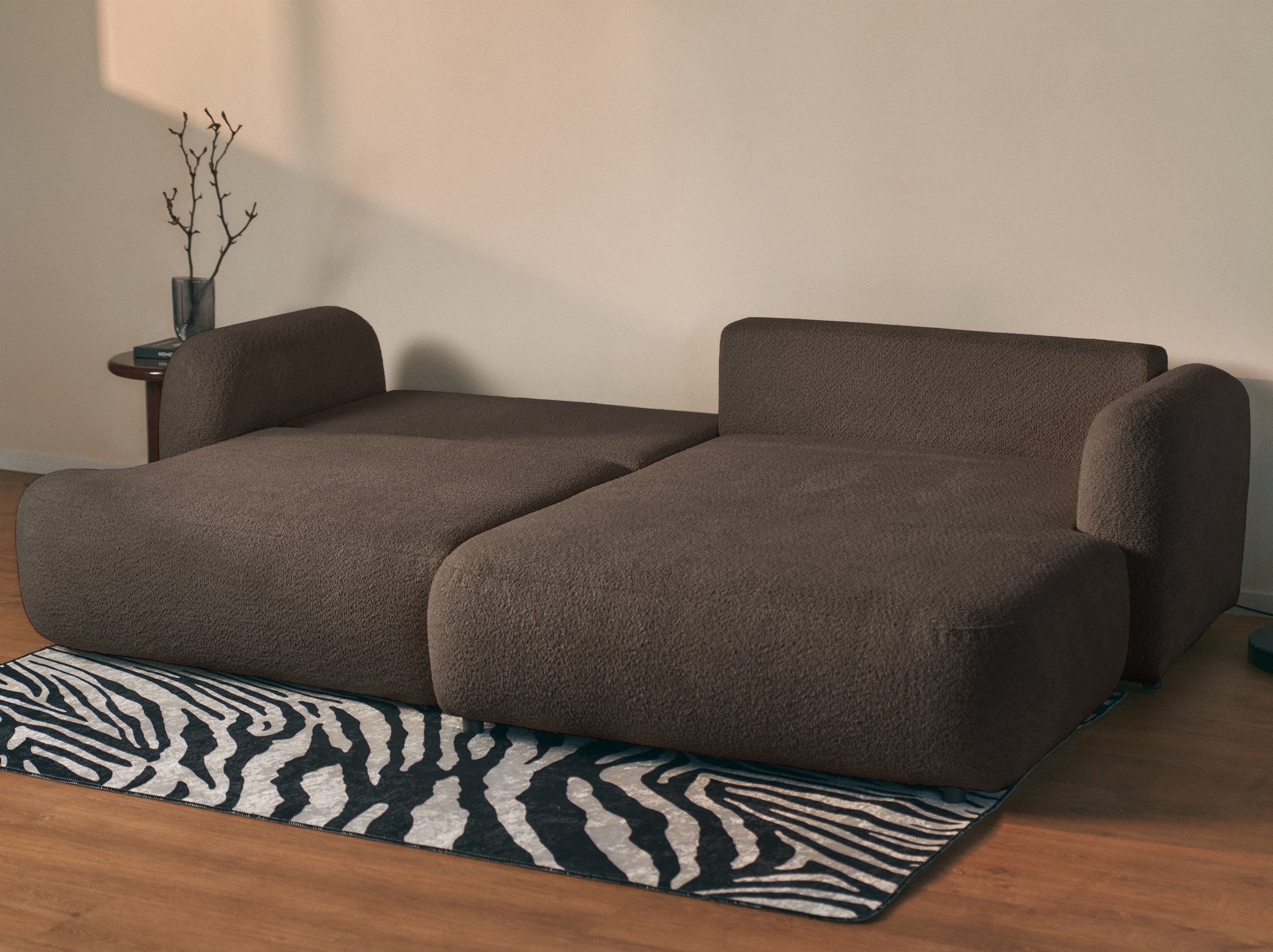 selsey-tvoya-ecksofa-l-rechts-mit-schlaffunktion-braunes-boucl image 3