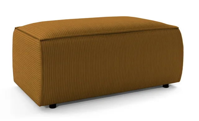 selsey-farese-sitzpouf-senffarbener-cordstoff image 1