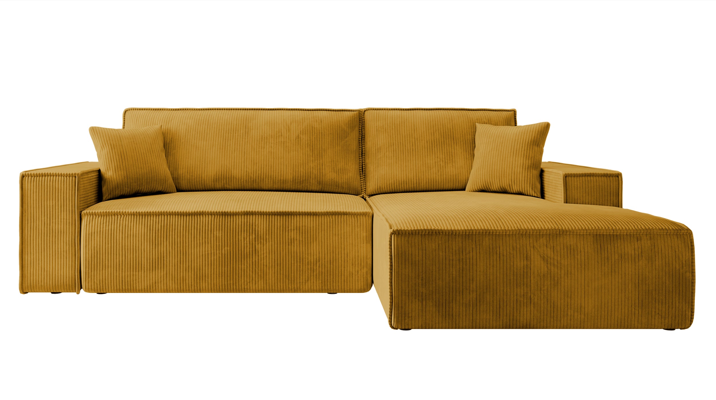 selsey-farese-new-ecksofa-l-f-rmig-rechts-mit-schlaffunktion-senfgelber-cord image 1