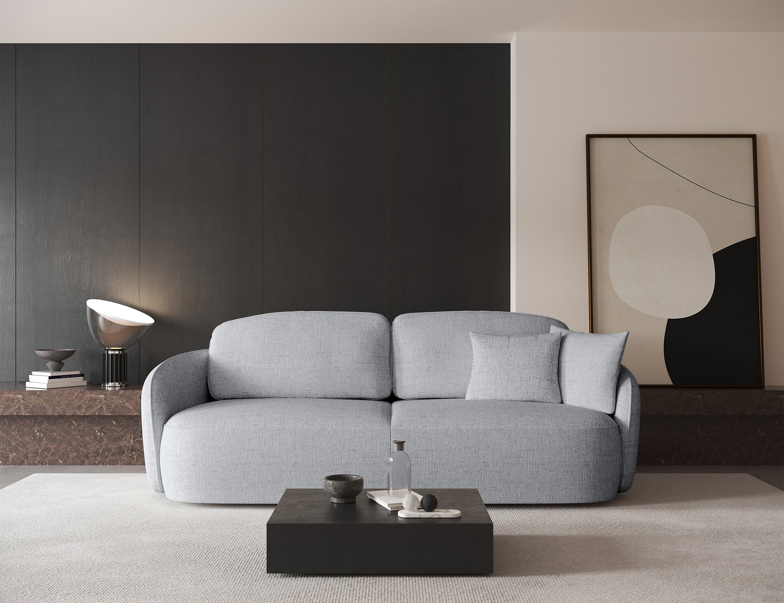 selsey-dreisitziges-schlafsofa-savoy-mit-stauraum-hellgraues-geflecht image 2