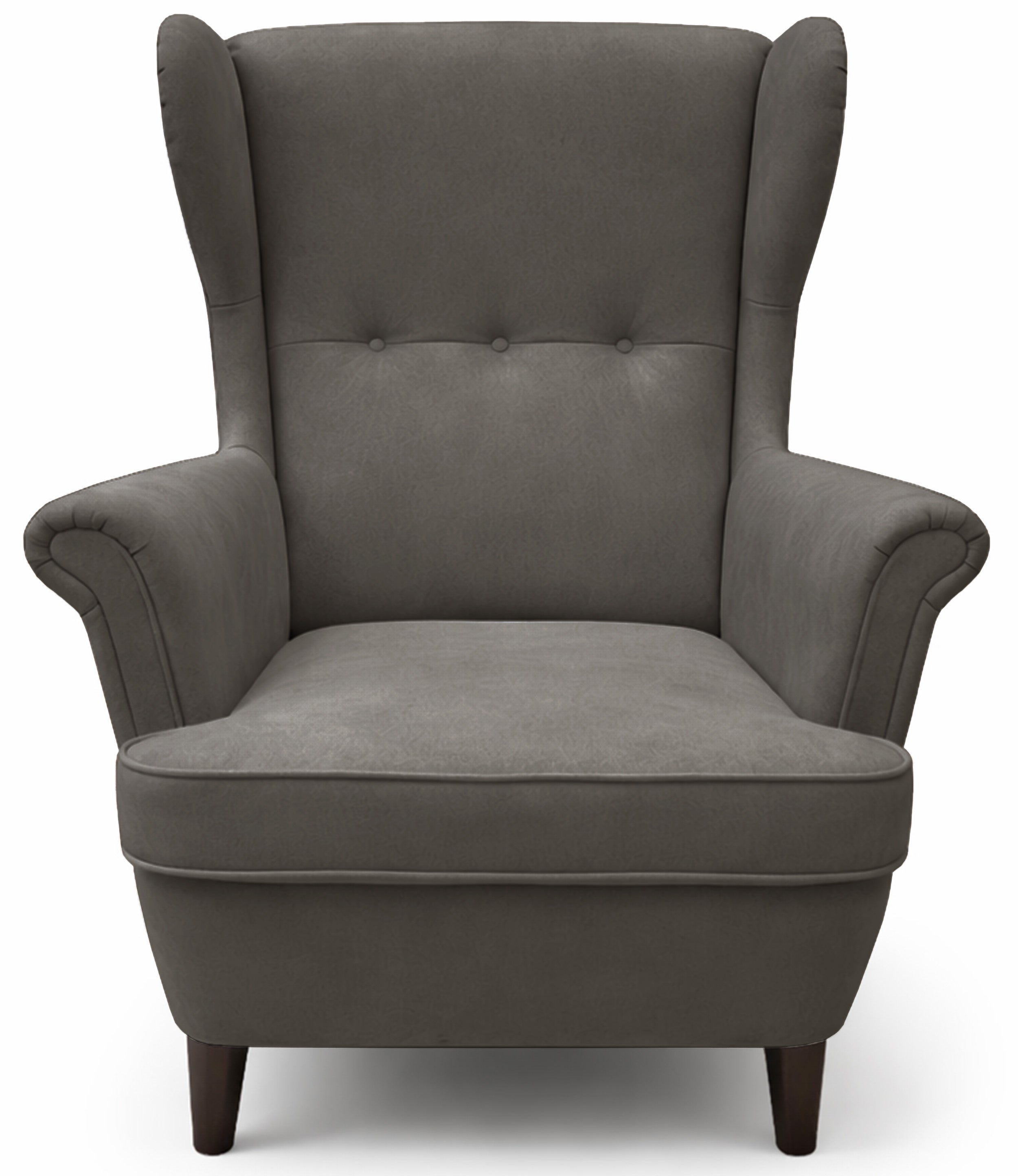 selsey-malmello-ohrensessel-mit-hocker-aus-dunkelgrauem-velours image 5