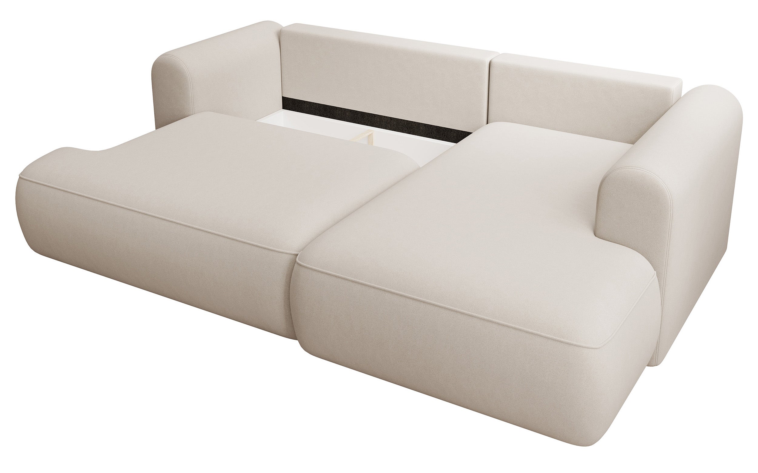 selsey-ovo-mini-ecksofa-rechts-l-form-mit-schlaffunktion-und-stauraum-creme-samt image 3
