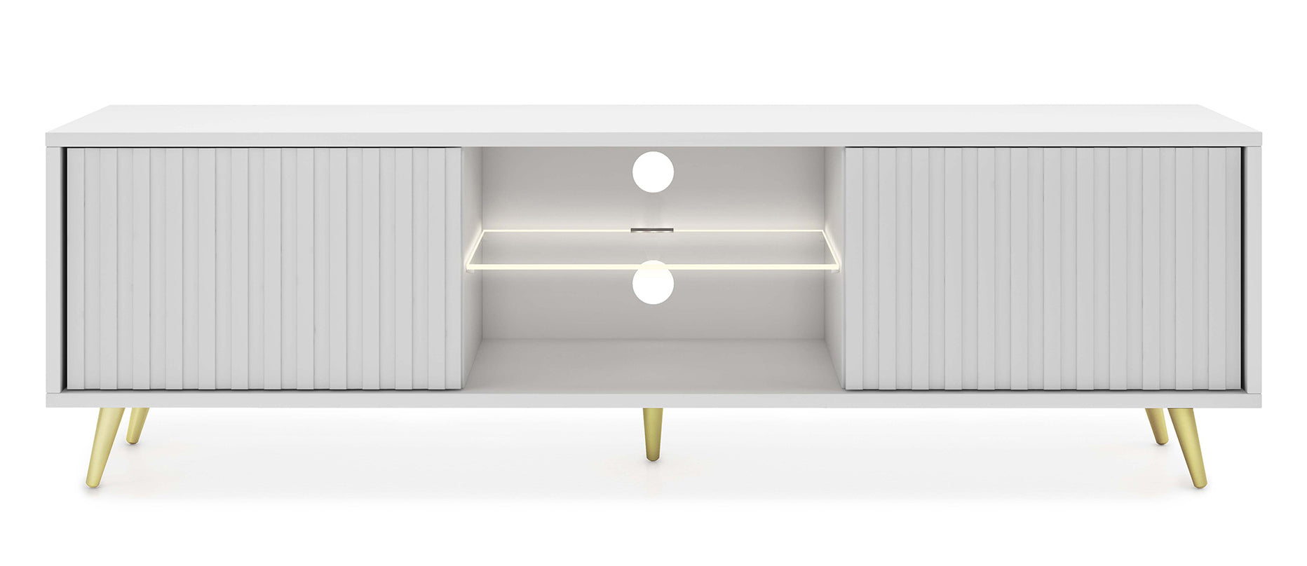 selsey-bello-tv-schrank-135-cm-wei-mit-lamellenfronten-und-goldenen-beinen image 6