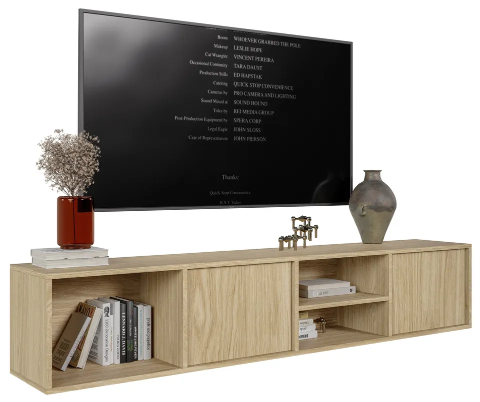 selsey-sanva-tv-h-ngeschrank-200-cm-zweit-rig-ge-lte-eiche-3-f-cher image 1