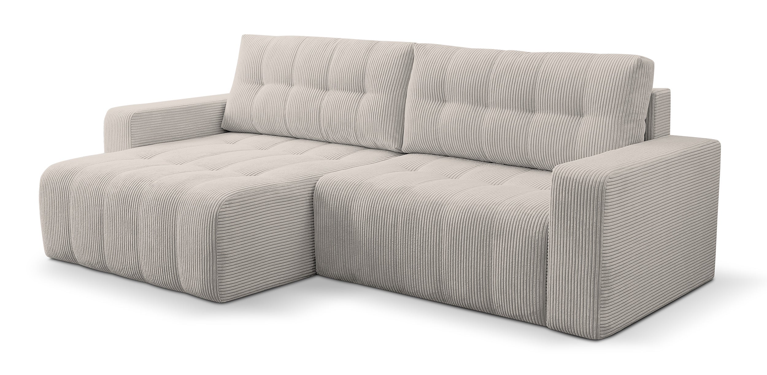 selsey-maillo-ecksofa-l-f-rmig-mit-schlaffunktion-und-bettkasten-hellbeiger-cord image 3