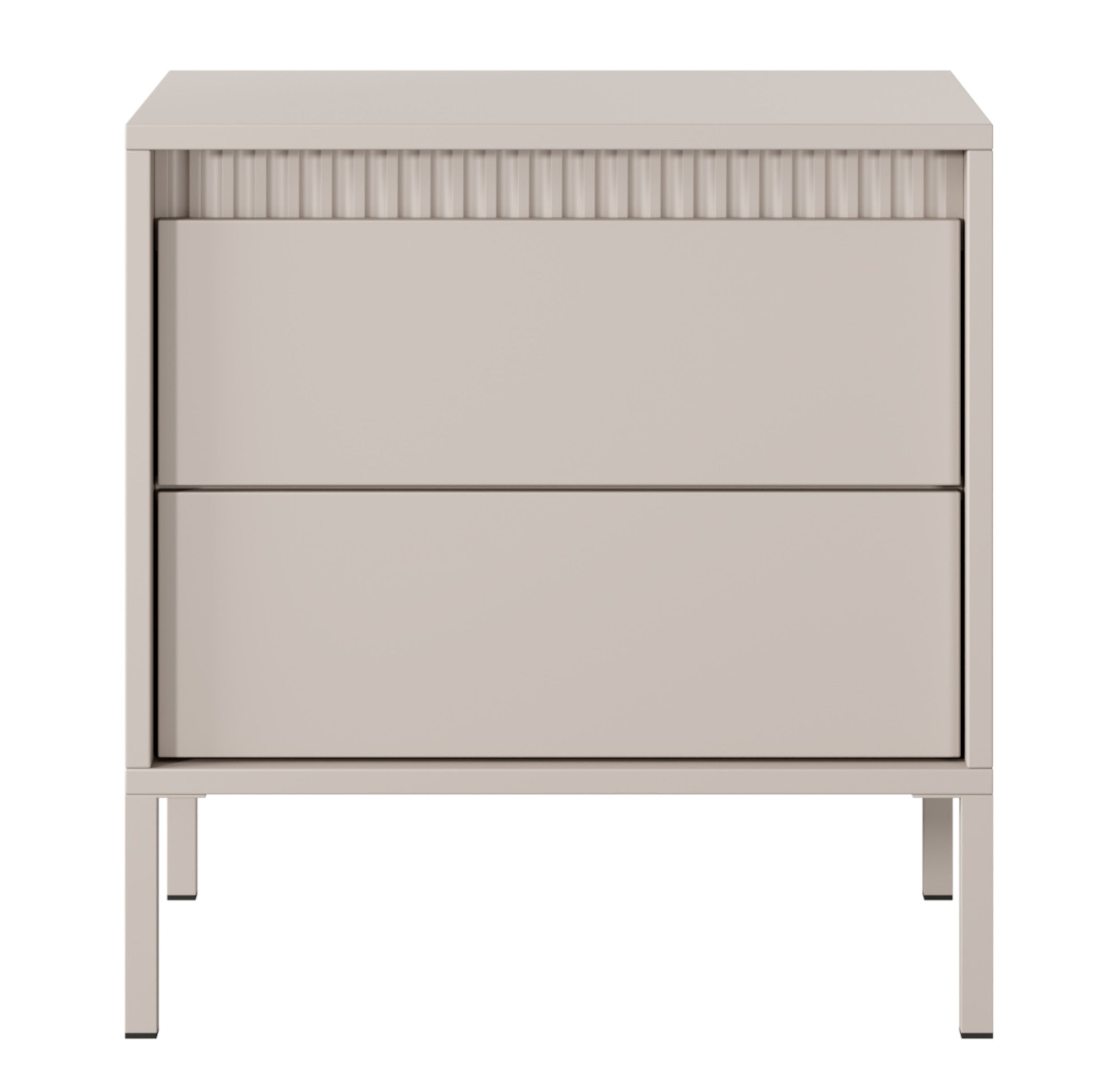 selsey-falsetto-nachttisch-mit-geriffelten-fronten-68-cm-beige-mit-schublade image 4