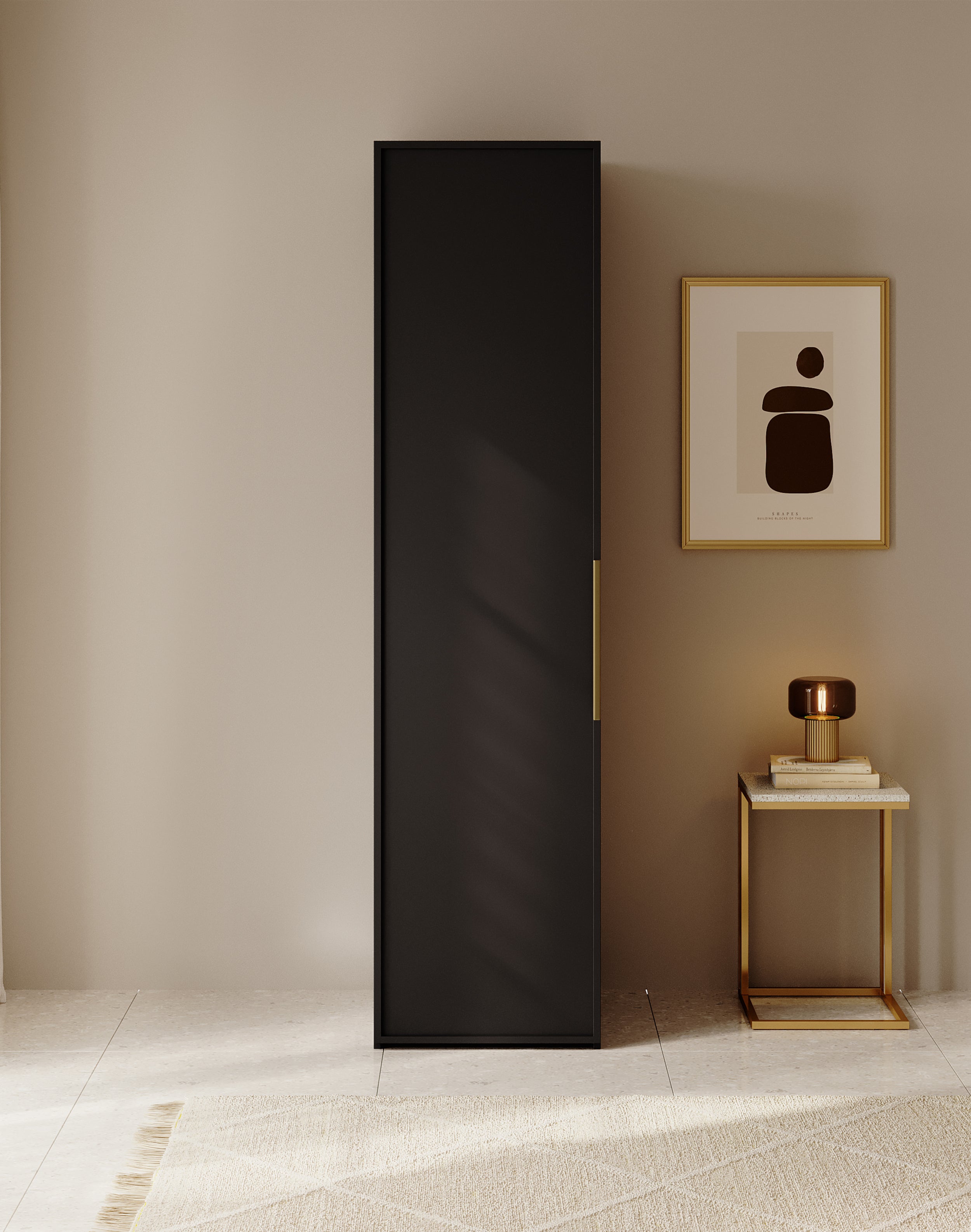 selsey-frame-einzelt-riger-schrank-50-cm-regale-schwarz image 4
