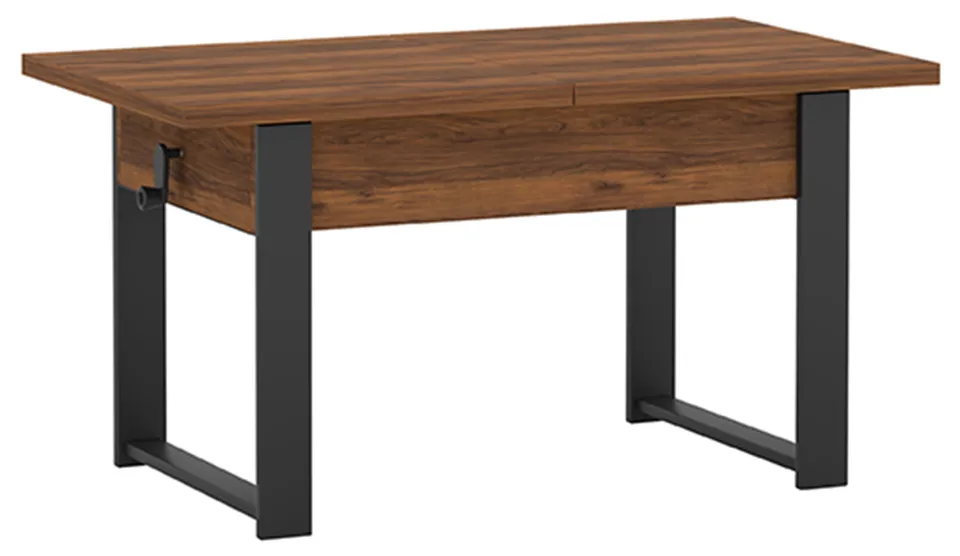 selsey-hugo-ausziehbarer-couchtisch-120-157-x67-cm-warmia-nussbaum-schwarz image 1