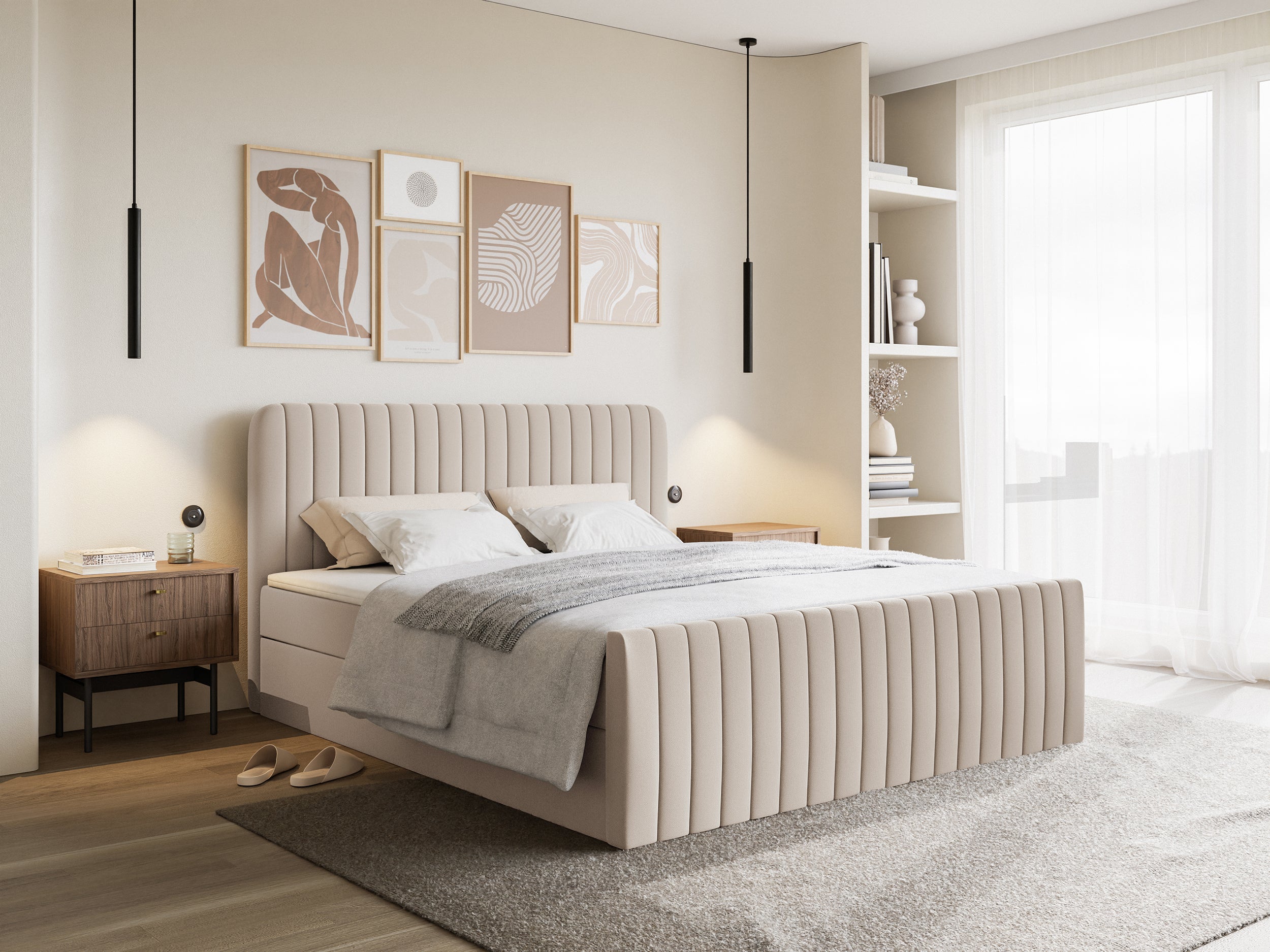 selsey-saliano-kontinentalbett-160x200-cm-beige-chenille-wasserabweisend-mit-sta image 2
