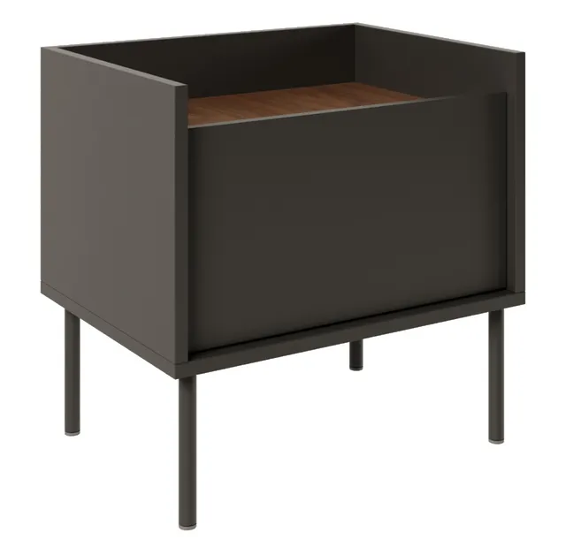 selsey-tovi-nachttisch-mit-einer-t-r-50-cm-schwarz-wisconsin-nussbaum image 1