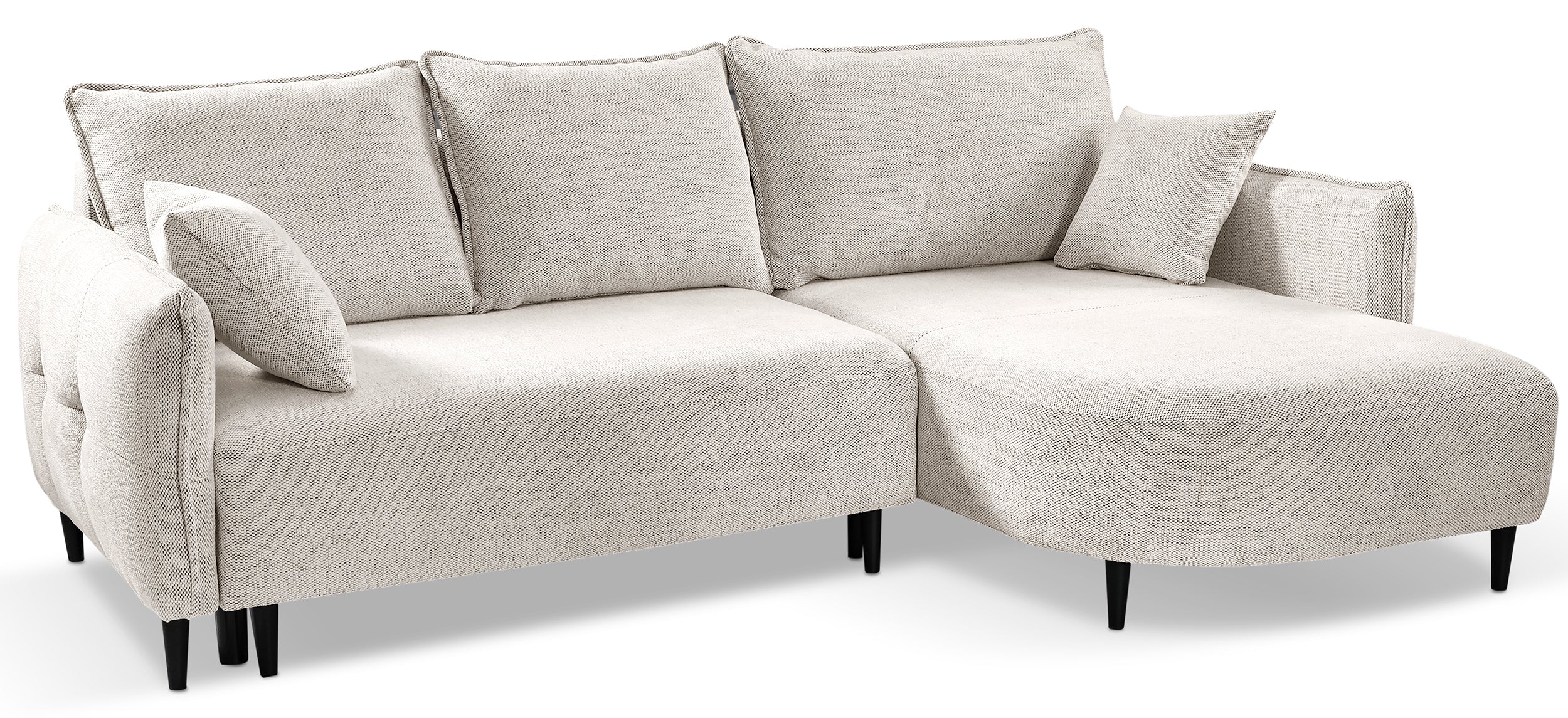 selsey-oblivio-mini-ecksofa-mit-schlaffunktion-rechts-l-form-beige-flechtmuster- image 1