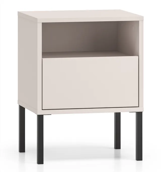 selsey-barnee-nachttisch-40-cm-kaschmir-mit-nische-und-schublade image 1