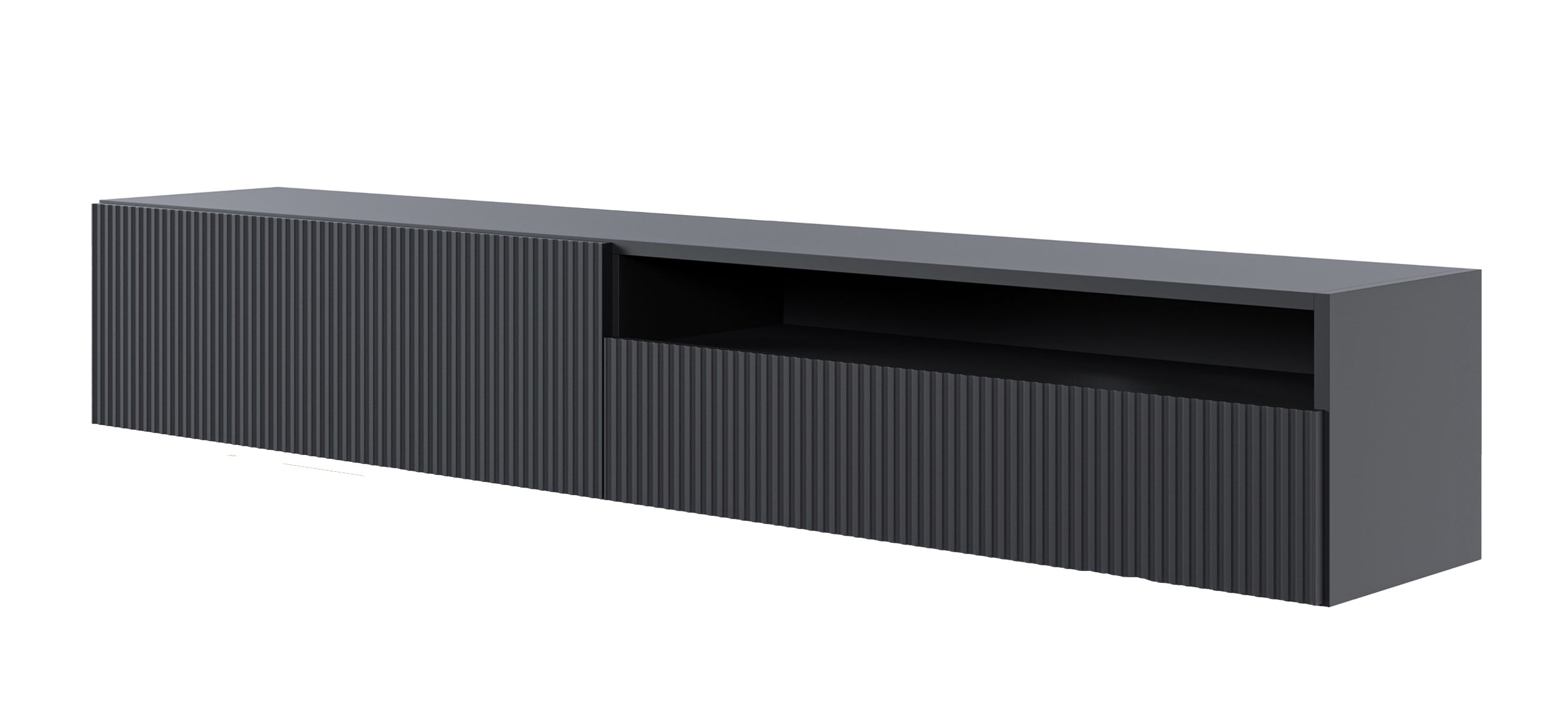 selsey-veldio-tv-schrank-175-cm-schwarz-mit-gefr-ster-front-und-nische-wandmonta image 2
