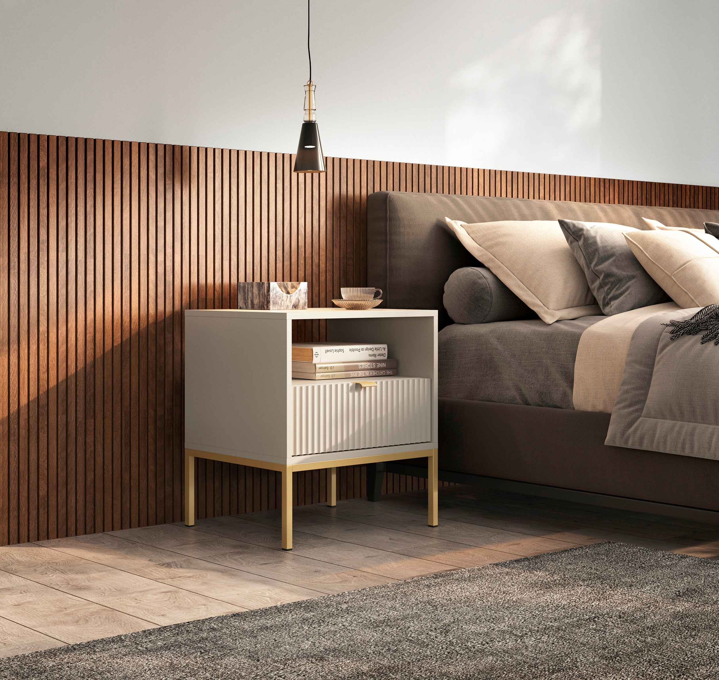 selsey-vellore-nachttisch-54-cm-kaschmir-mit-rillenfront-und-goldgestell image 2