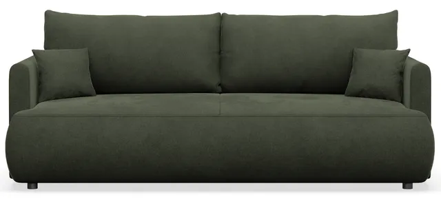 selsey-ovo-mini-dreisitziges-ausklappbares-sofa-mit-stauraum-olivgr-ner-samt image 1