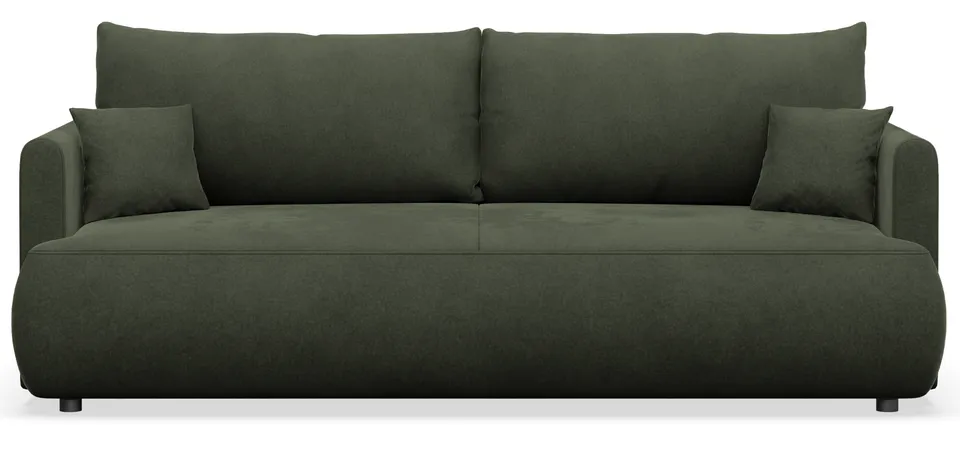 selsey-ovo-mini-dreisitziges-ausklappbares-sofa-mit-stauraum-olivgr-ner-samt image 1