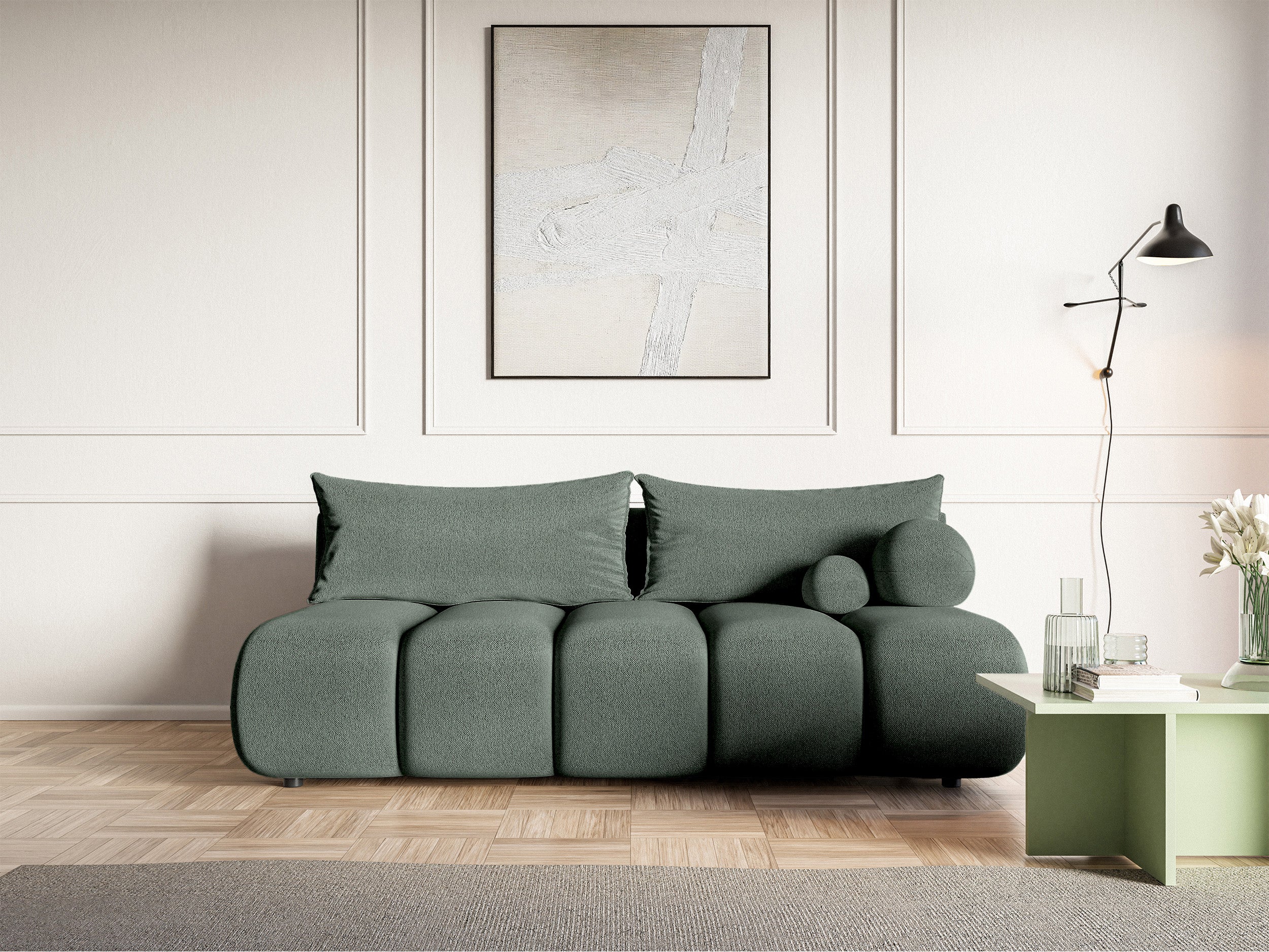 selsey-dandelino-mini-dreisitziges-sofa-mit-schlaffunktion-salbeigr-n-chenille image 2