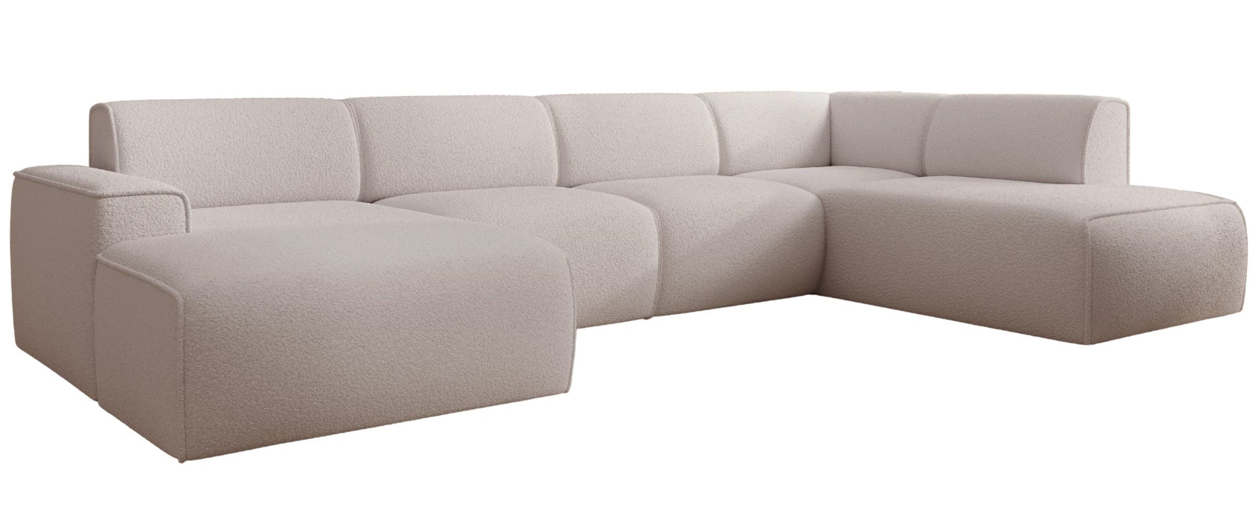 selsey-bouvi-ecksofa-u-f-rmig-rechts-hellbeige-boucl image 4