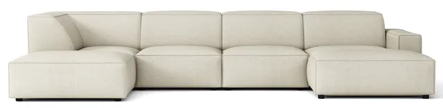 selsey-sellmo-gro-es-u-f-rmiges-modulares-ecksofa-mit-hocker-links-creme-hydroph image 1