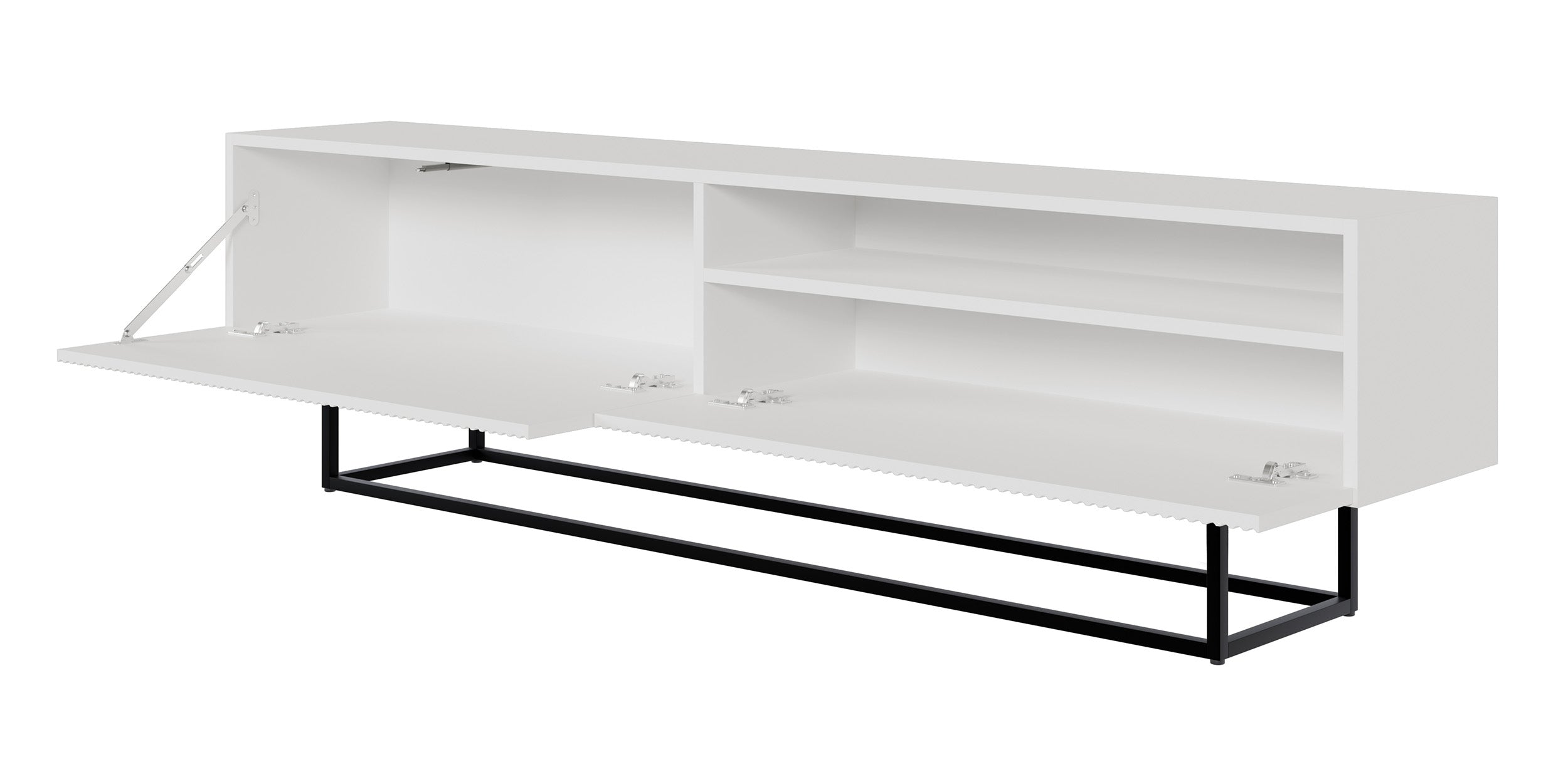 selsey-veldio-tv-schrank-175-cm-wei-gefr-ste-front-nische-schwarze-beine image 7