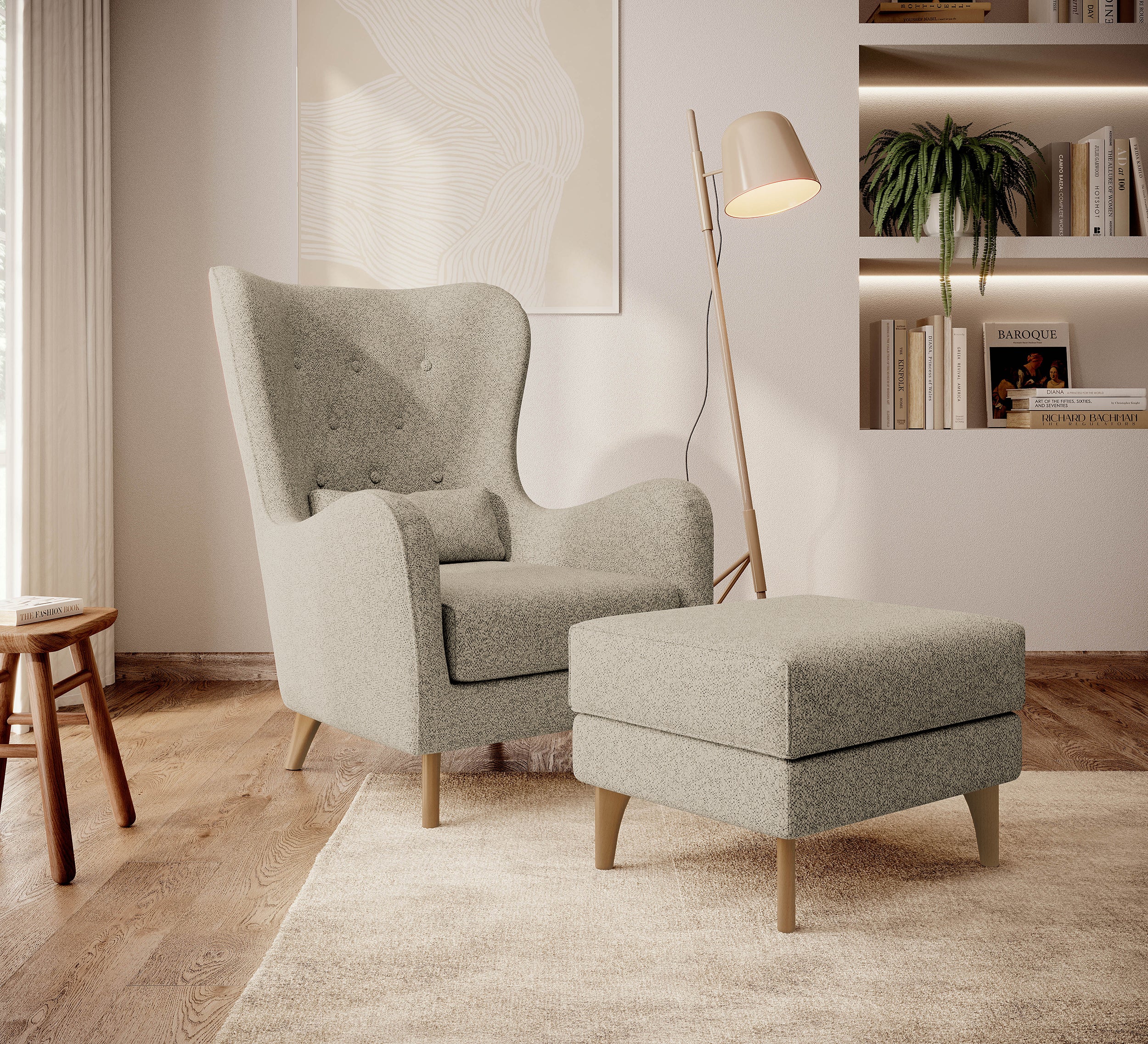 selsey-calmino-fu-hocker-beige-boucl-mit-buche-beinen image 2