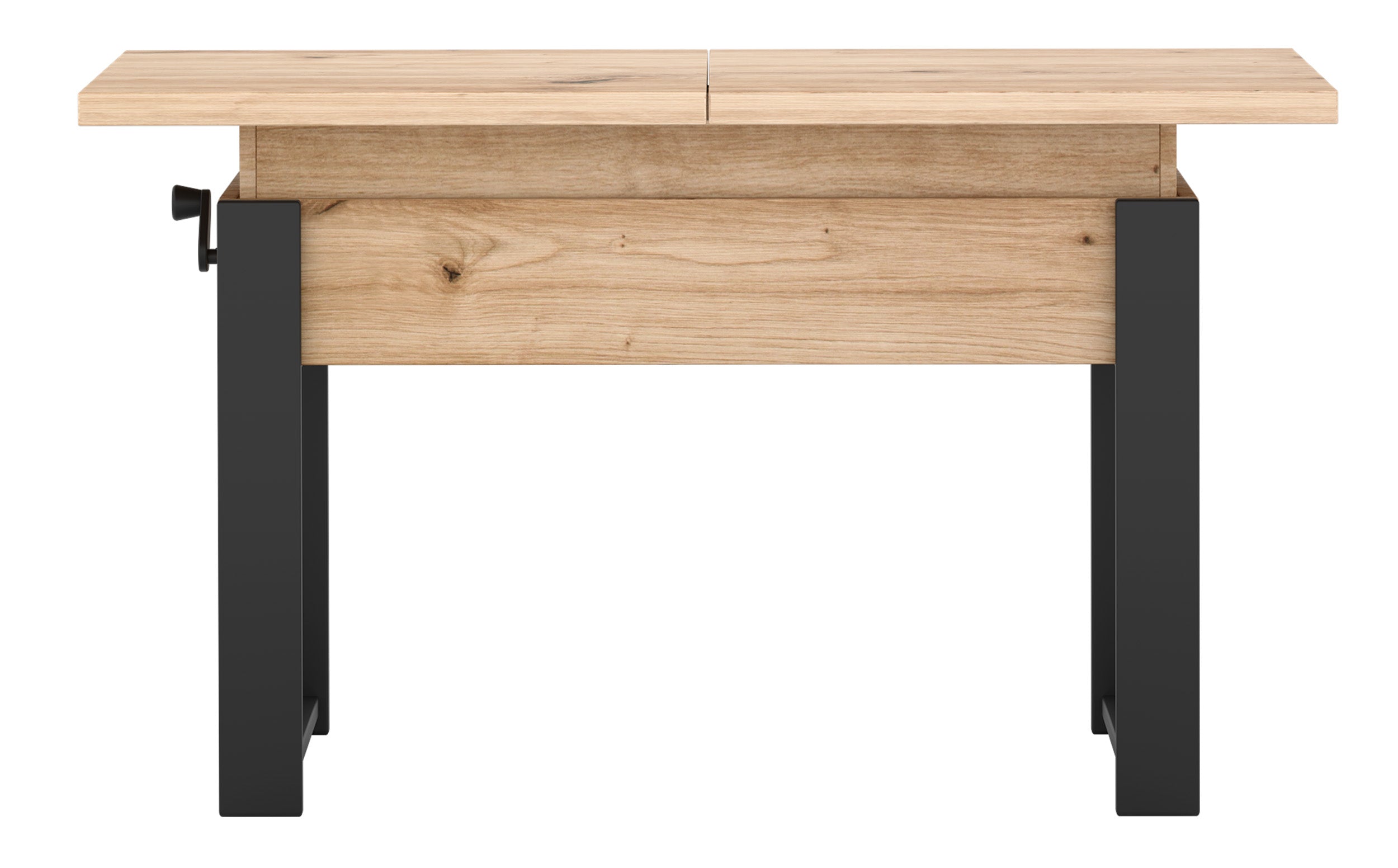 selsey-hugo-ausziehbarer-couchtisch-120-157-x67-cm-artisan-eiche-mit-schwarzen-b image 7