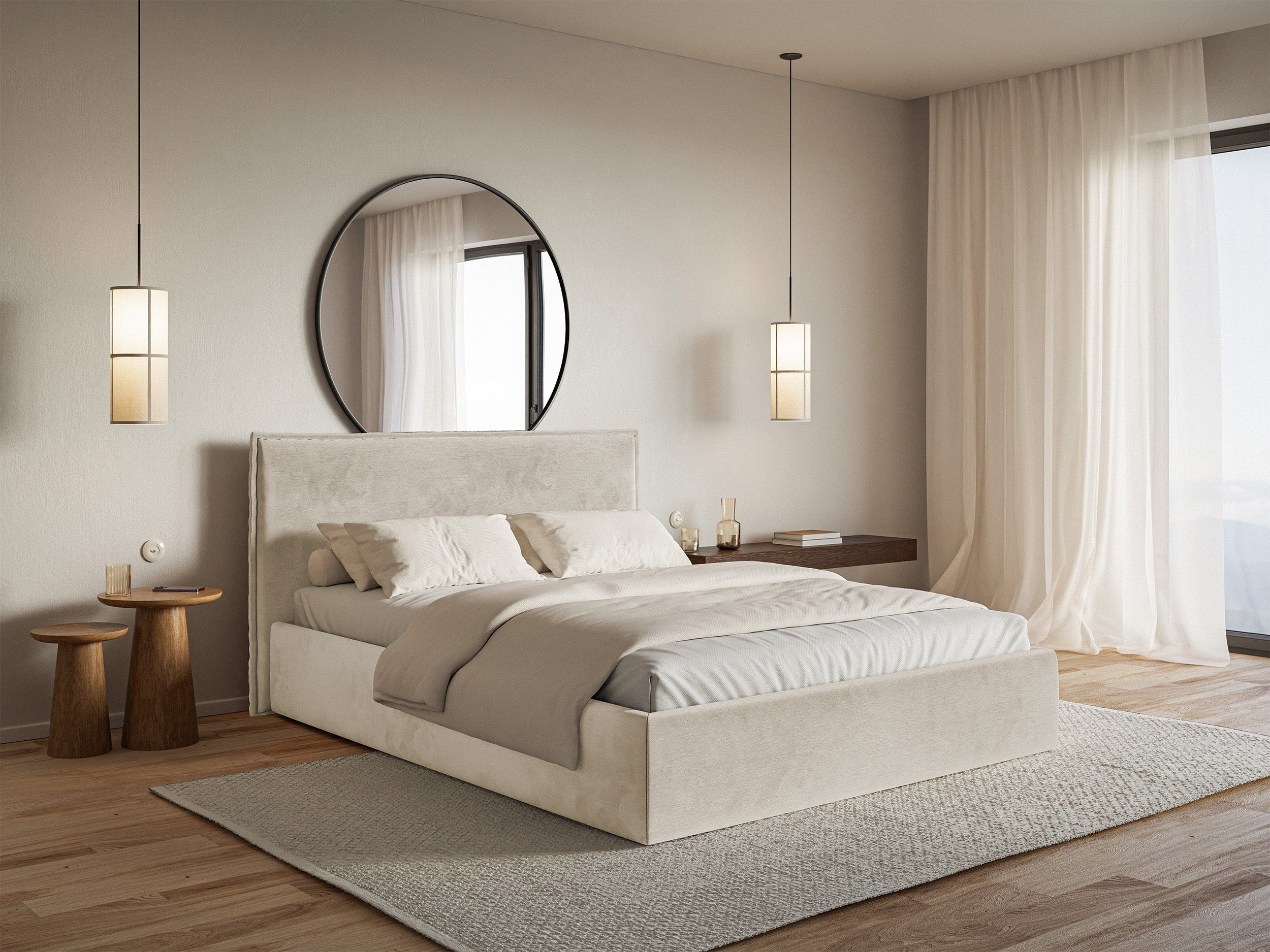 selsey-softie-slim-polsterbett-140x200-cm-beiges-velours-wasserabweisend image 2