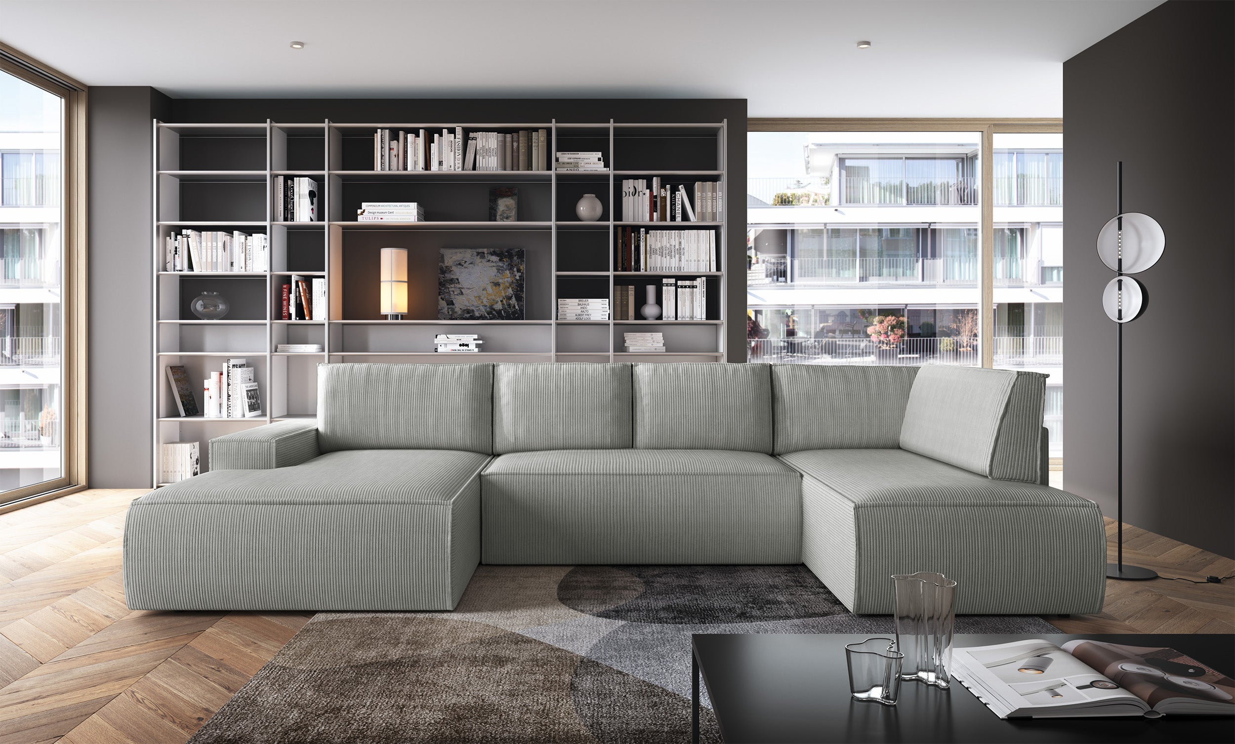 selsey-farese-new-ecksofa-u-f-rmig-mit-schlaffunktion-links-hellgrauer-cordstoff image 2