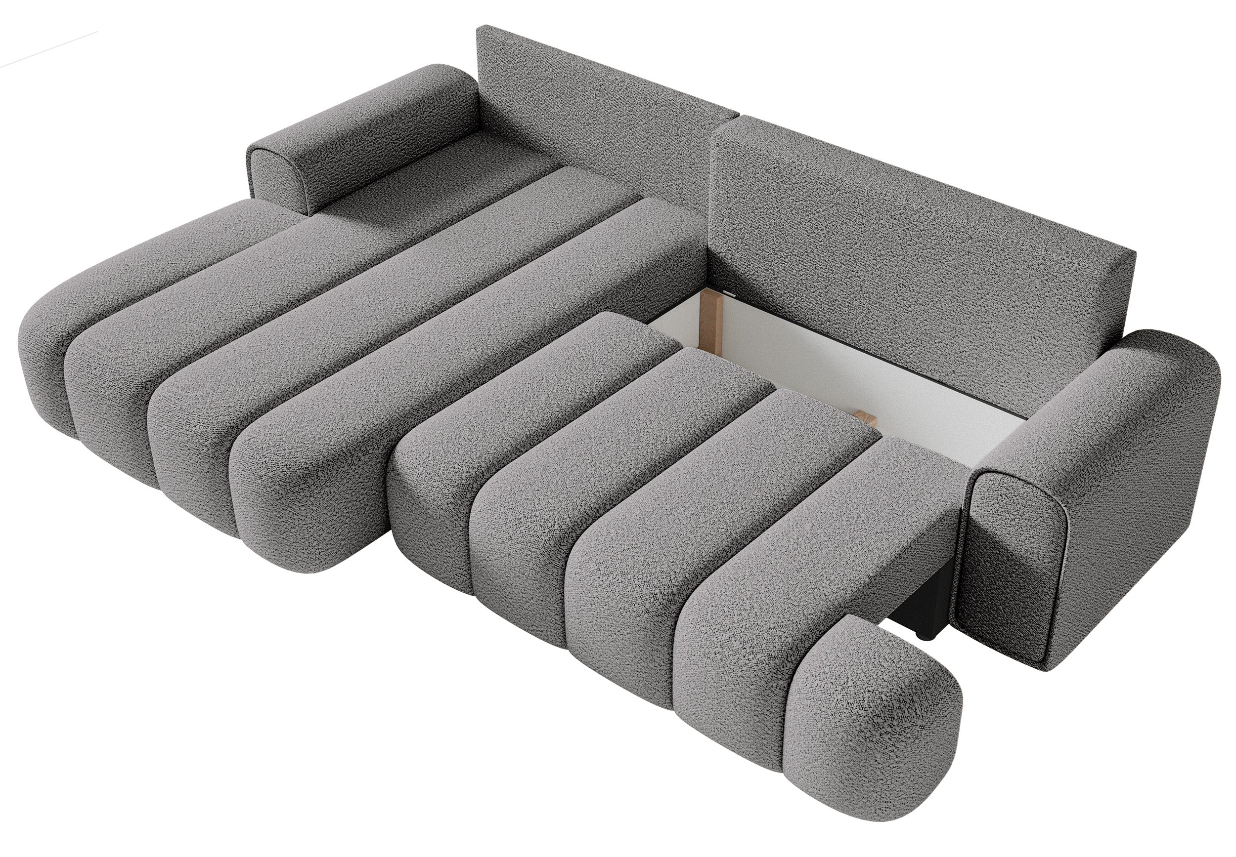 selsey-dandelino-ecksofa-links-l-form-mit-schlaffunktion-und-stauraum-grau-boucl image 6