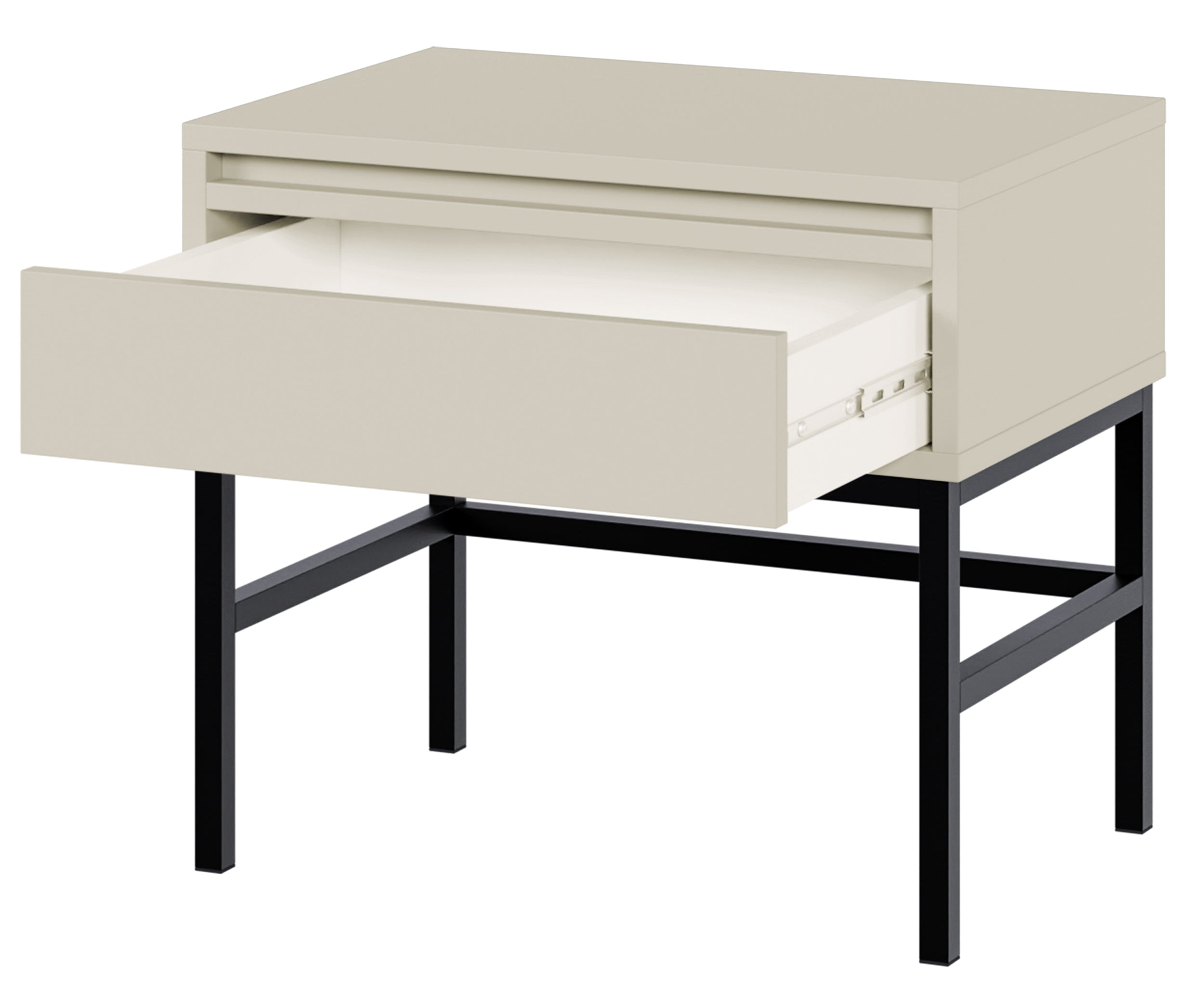 selsey-evo-nachttisch-50-cm-mit-schublade-kaschmir-stahlgestell image 6