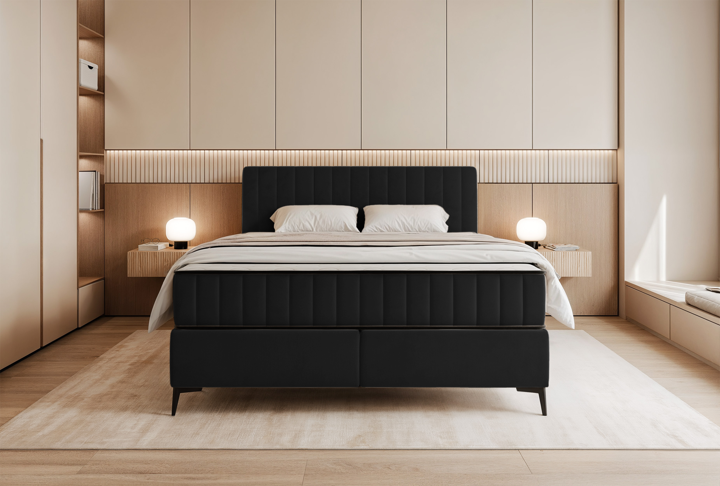 selsey-kontinentalbett-mufasso-180x200-cm-mit-stauraum-schwarzer-velours-wassera image 3