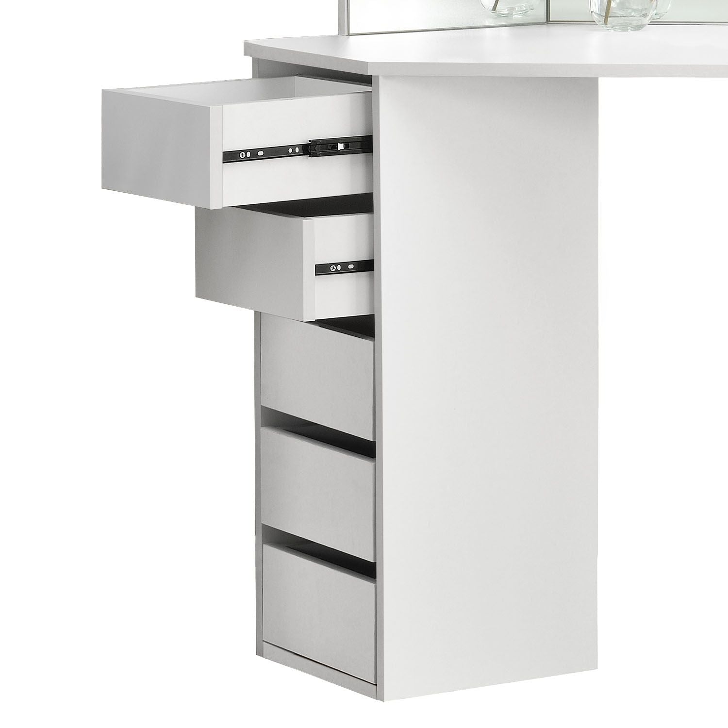 juskys-nova-schminktisch-mit-hocker-melly-eck-kosmetiktisch-mit-led-spiegel image 7