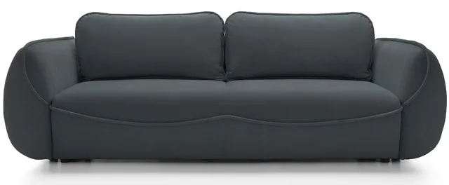 selsey-cutie-dreisitziges-schlafsofa-mit-stauraum-graphit-velours-pflegeleicht image 1