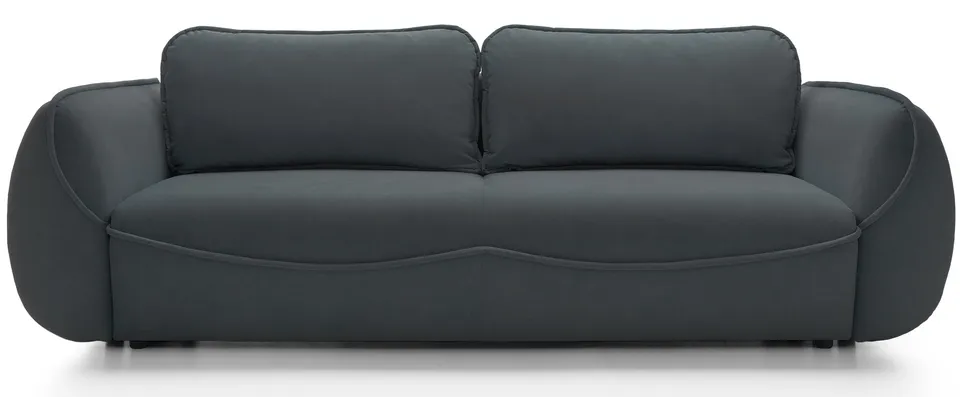 selsey-cutie-dreisitziges-schlafsofa-mit-stauraum-graphit-velours-pflegeleicht image 1