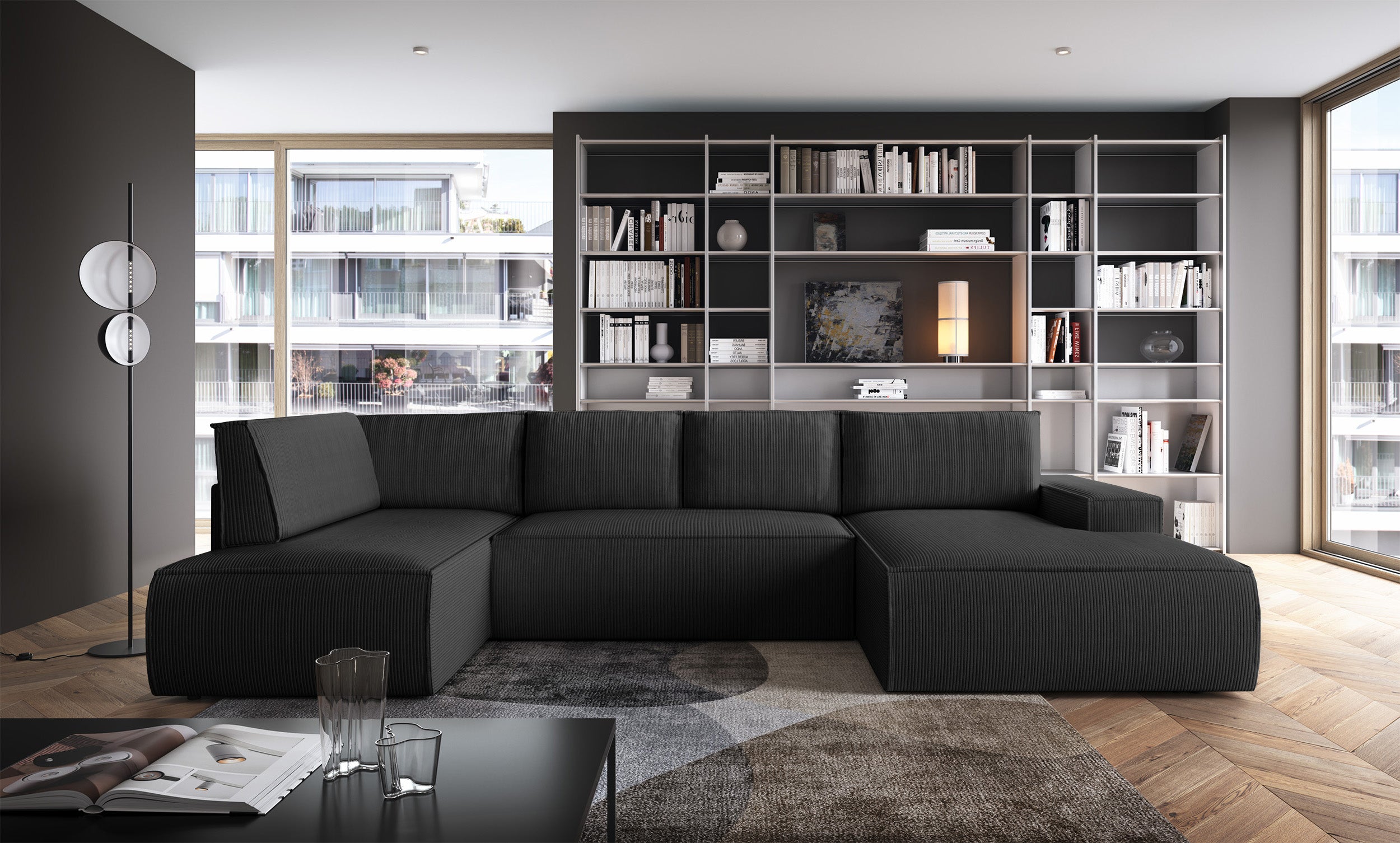selsey-farese-new-ecksofa-u-f-rmig-rechts-mit-schlaffunktion-und-stauraum-schwar image 2