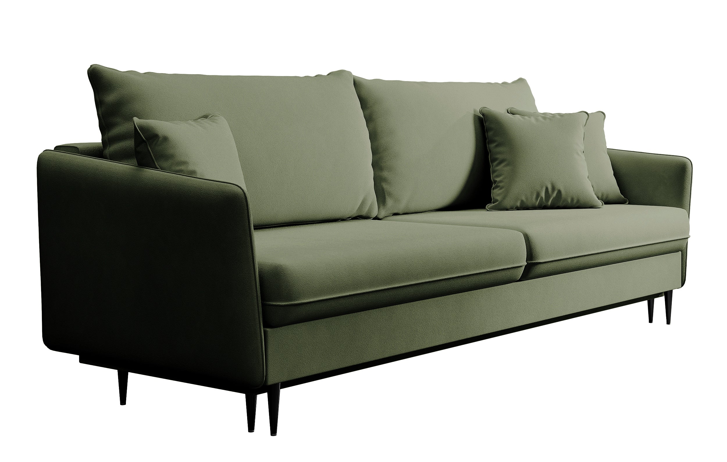 selsey-volio-3-sitzer-sofa-salbeigr-n-samt-wasserabweisend-schwarze-beine image 7